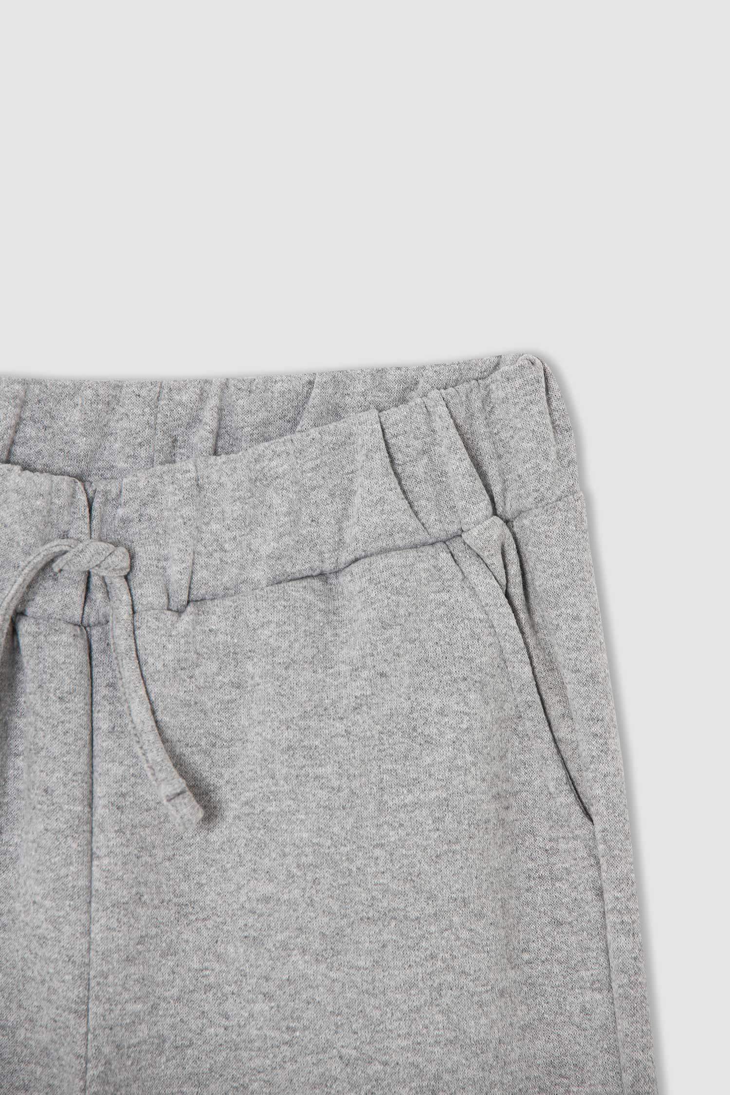 Kız Çocuk Beli Bağcıklı 2'li Jogger Eşofman Altı