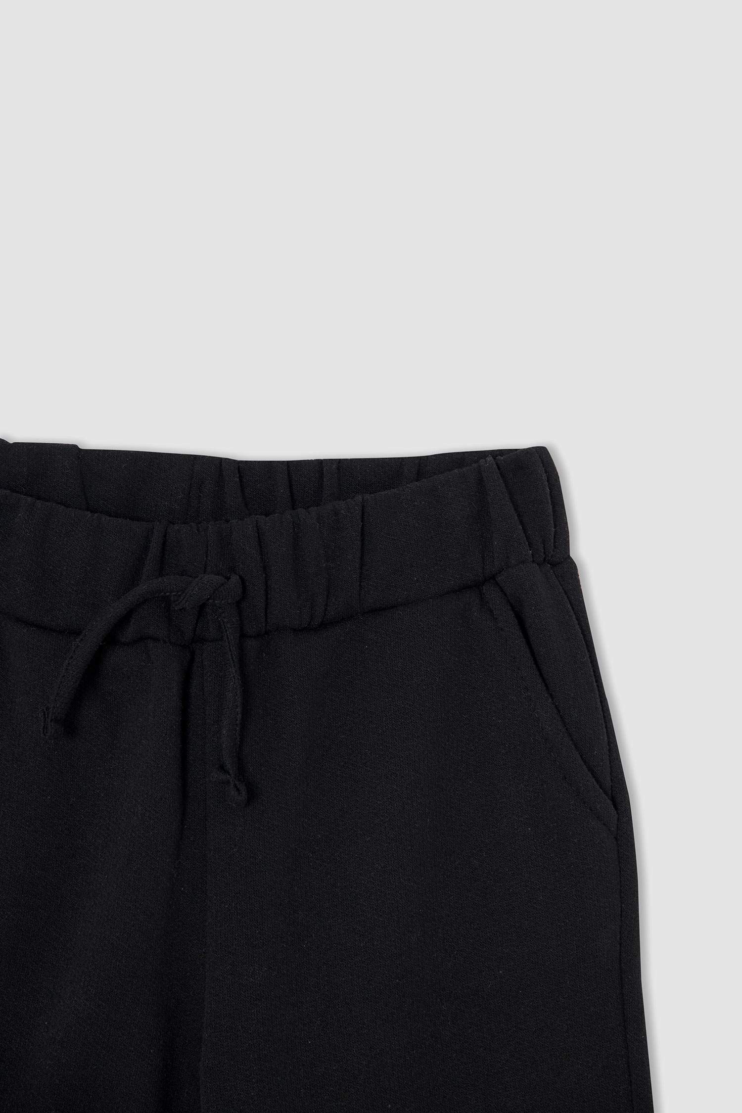 Kız Çocuk Beli Bağcıklı 2'li Jogger Eşofman Altı