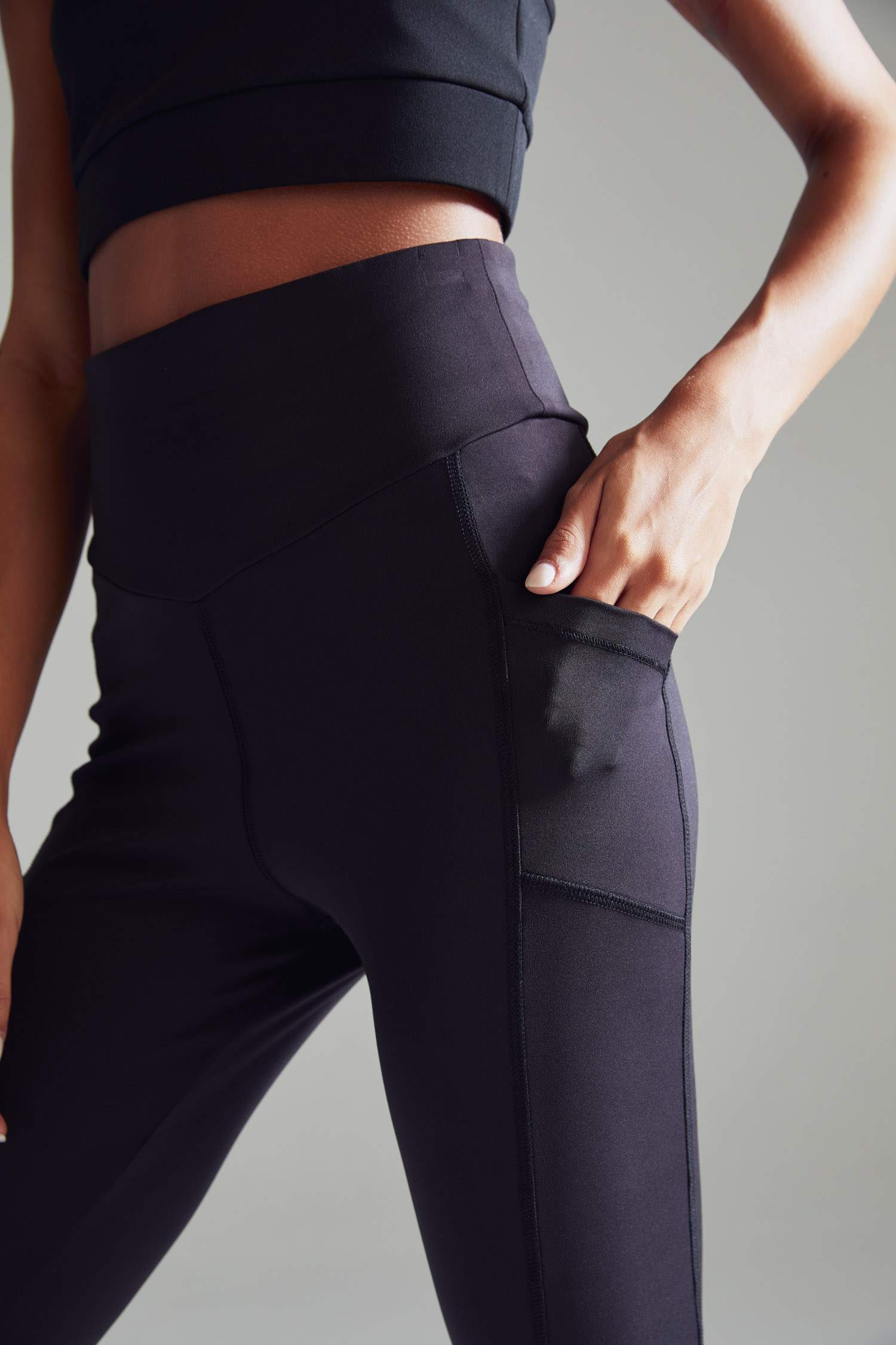Cep Detaylı Ekstra Slim Fit Spor Tayt