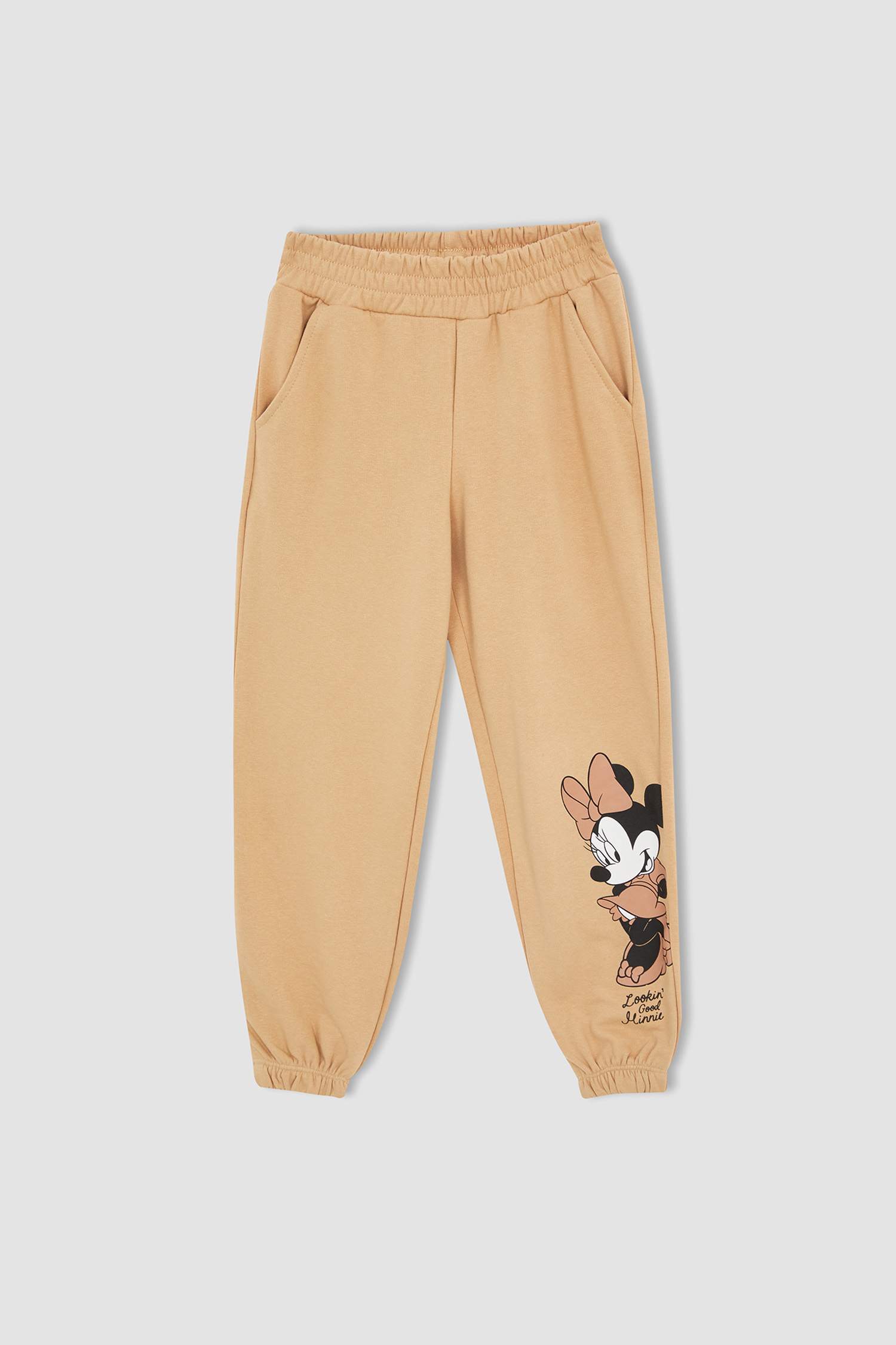 Kız Çocuk Disney Mickey & Minnie Lisanslı Bisiklet Yaka 2'li Takım