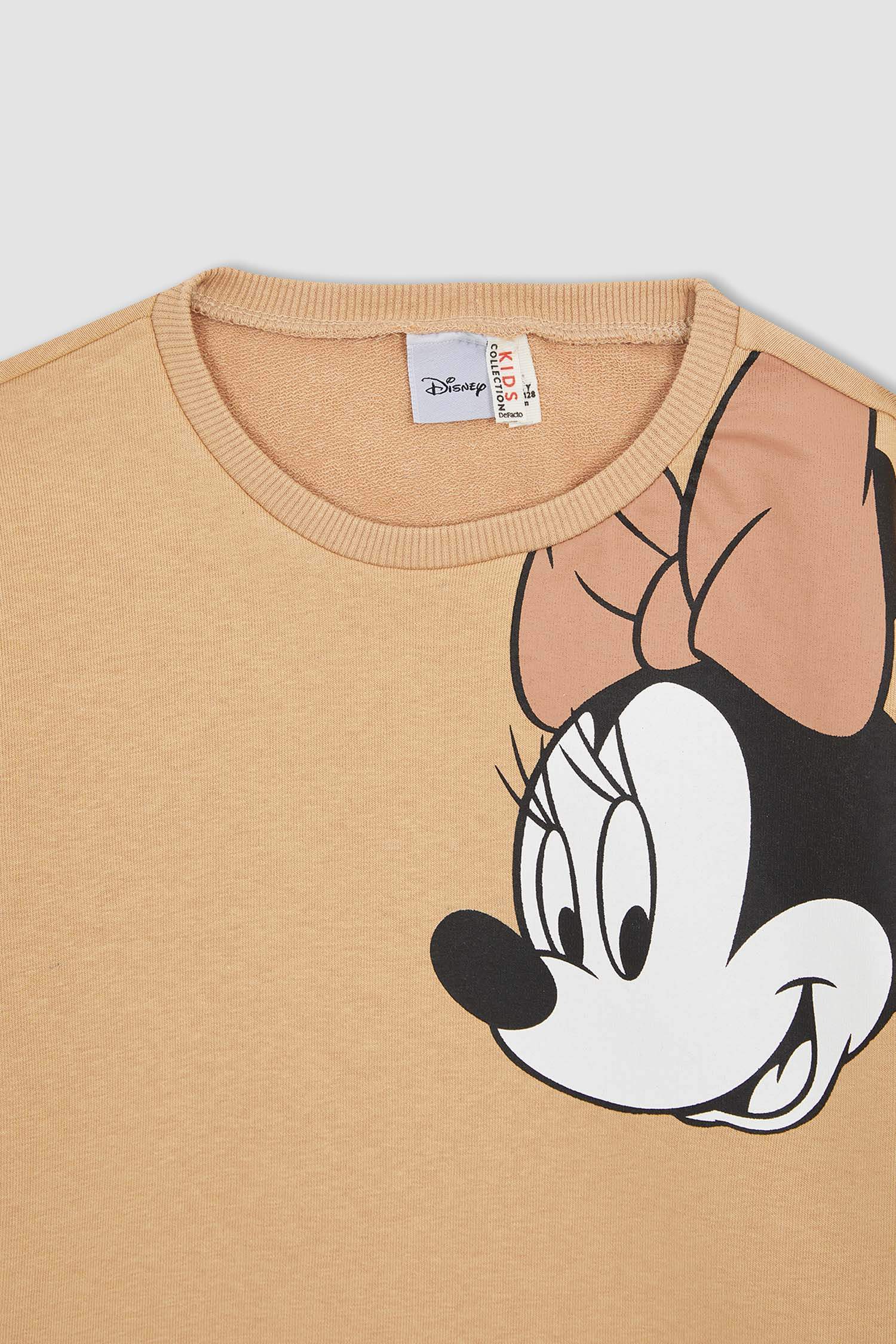 Kız Çocuk Disney Mickey & Minnie Lisanslı Bisiklet Yaka 2'li Takım