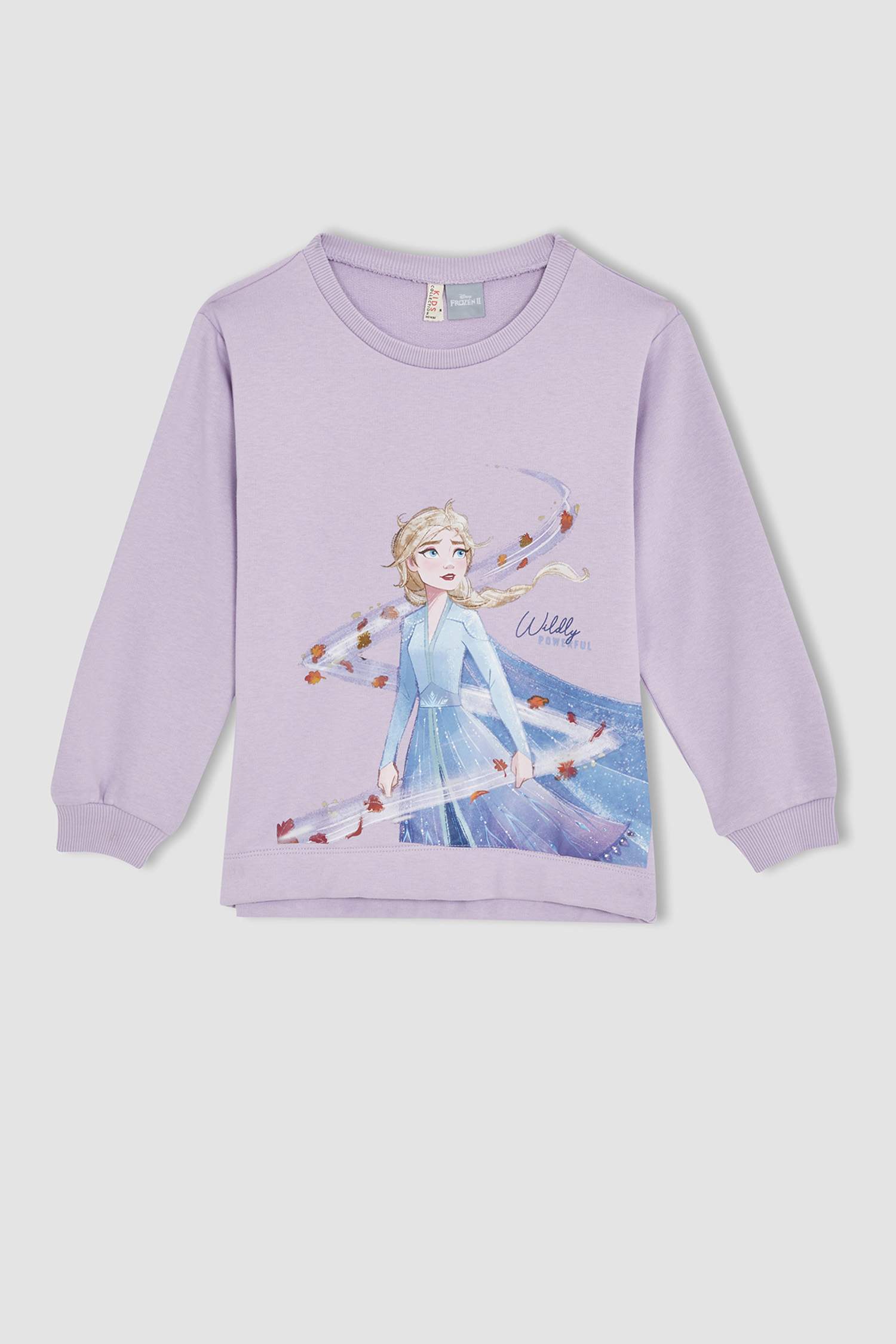 Kız Çocuk Frozen Lisanslı Bisiklet Yaka 2'li Takım