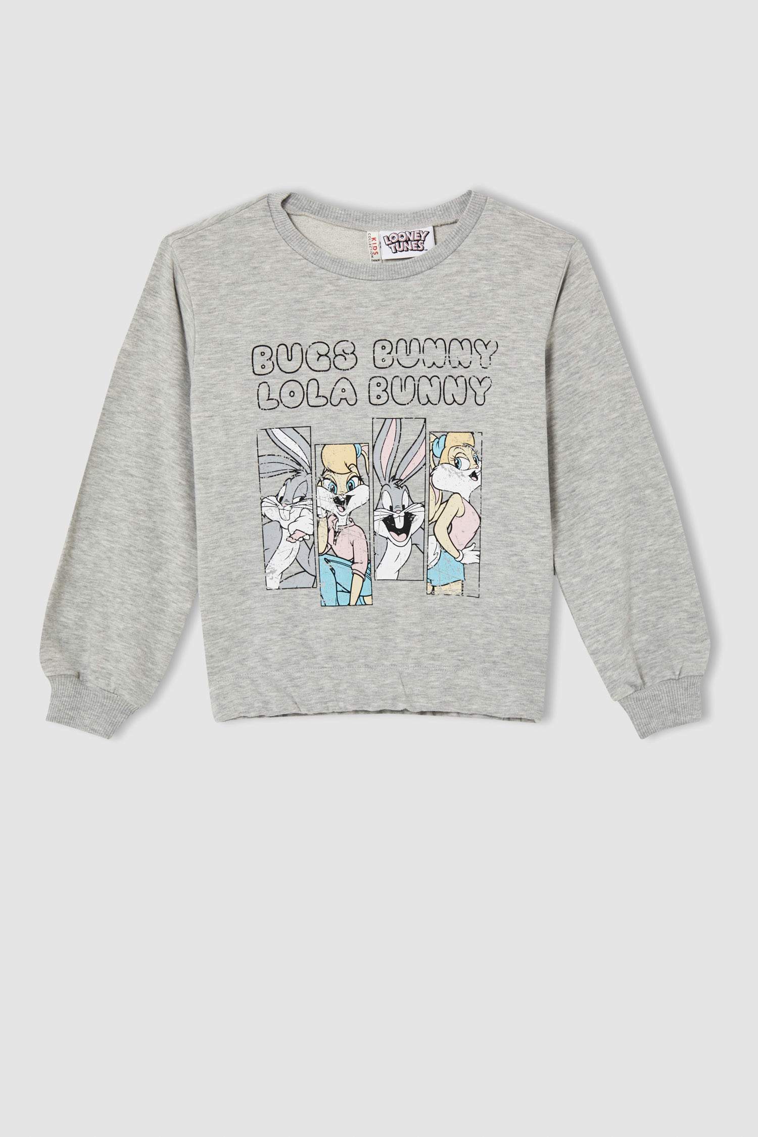 Kız Çocuk Looney Tunes Lisanslı Kapüşonlu 2'li Takım