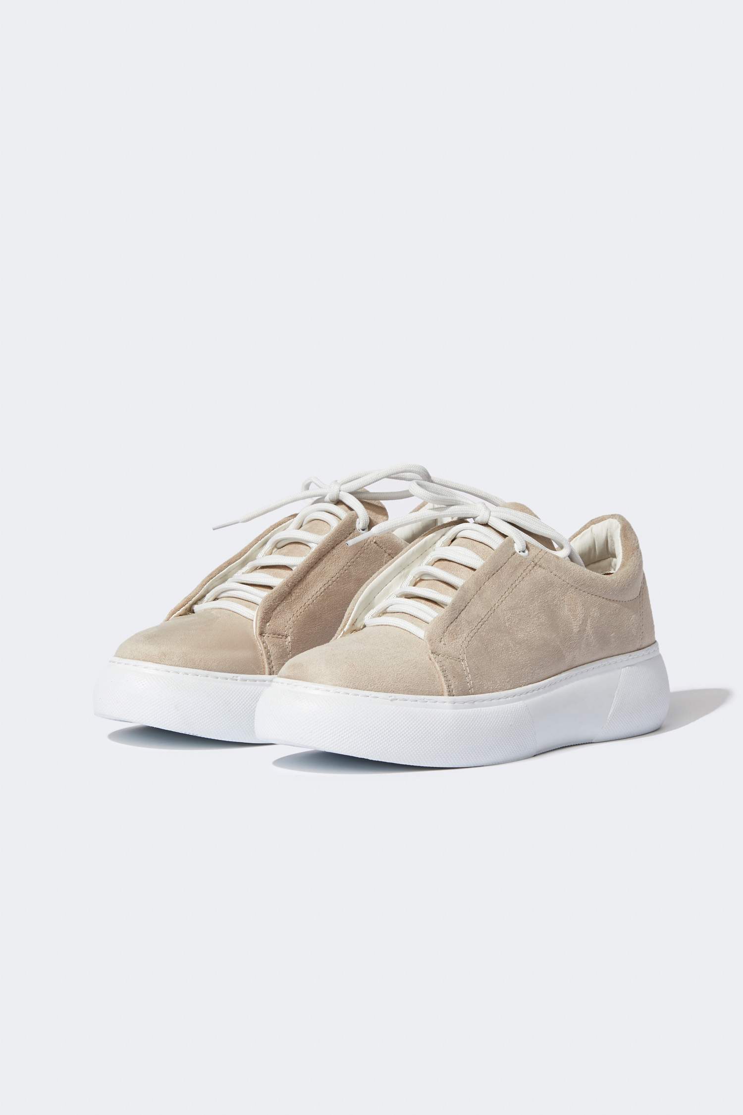 Süet Bağcıklı Sneaker Spor Ayakkabı