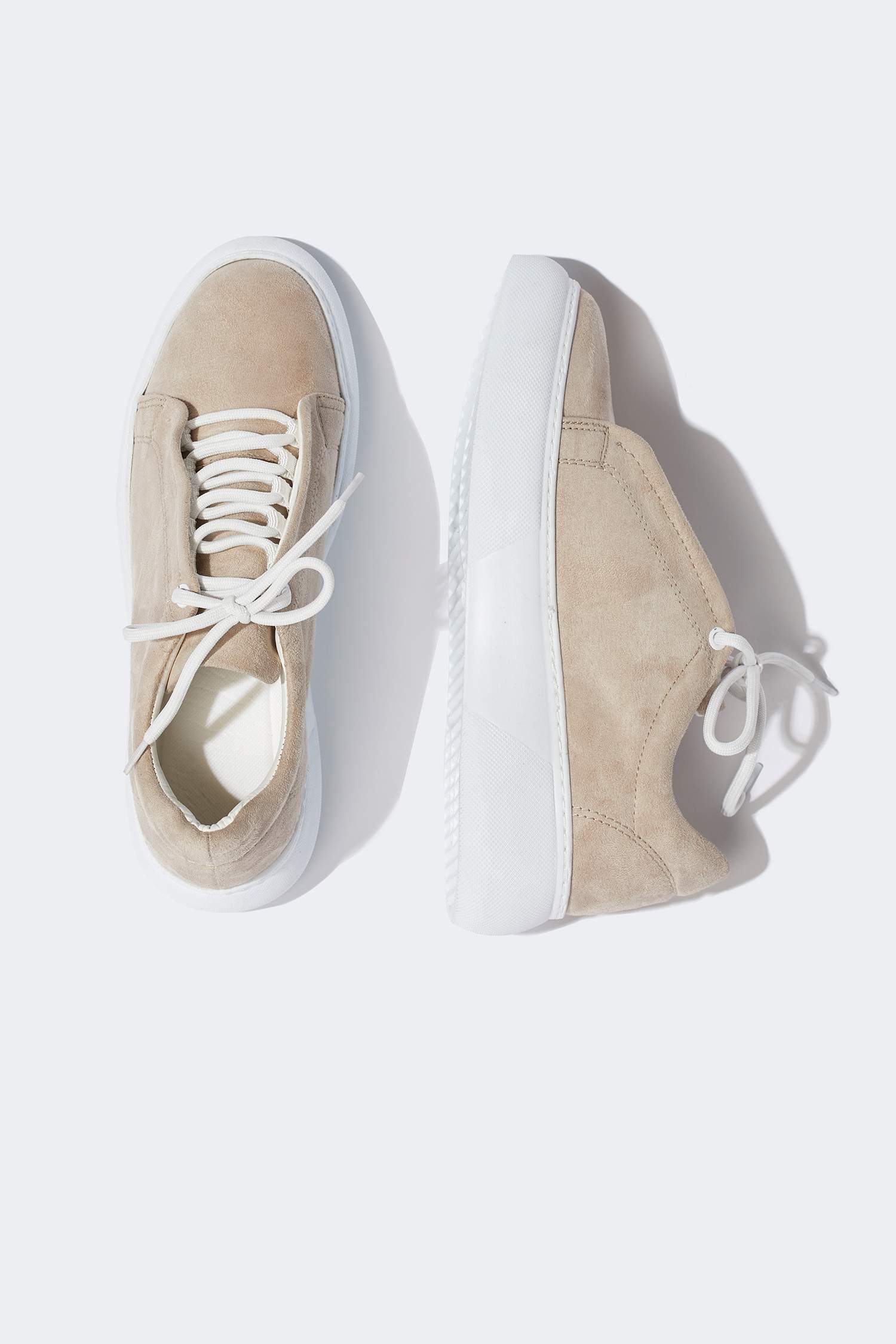 Süet Bağcıklı Sneaker Spor Ayakkabı