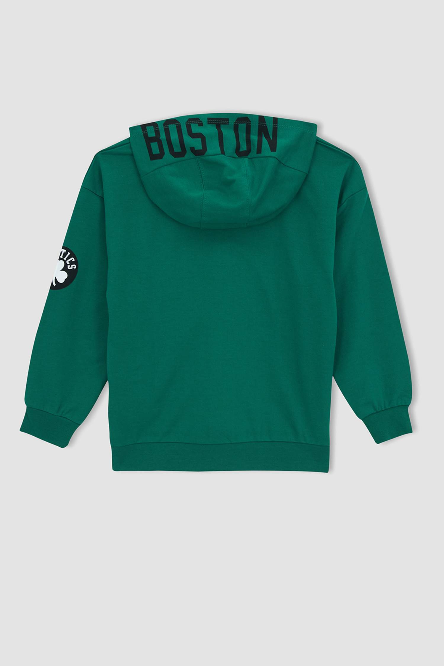 Erkek Çocuk NBA Lisanslı Boston Celtics Lisanslı Regular Fit Kapüşonlu Sweatshirt