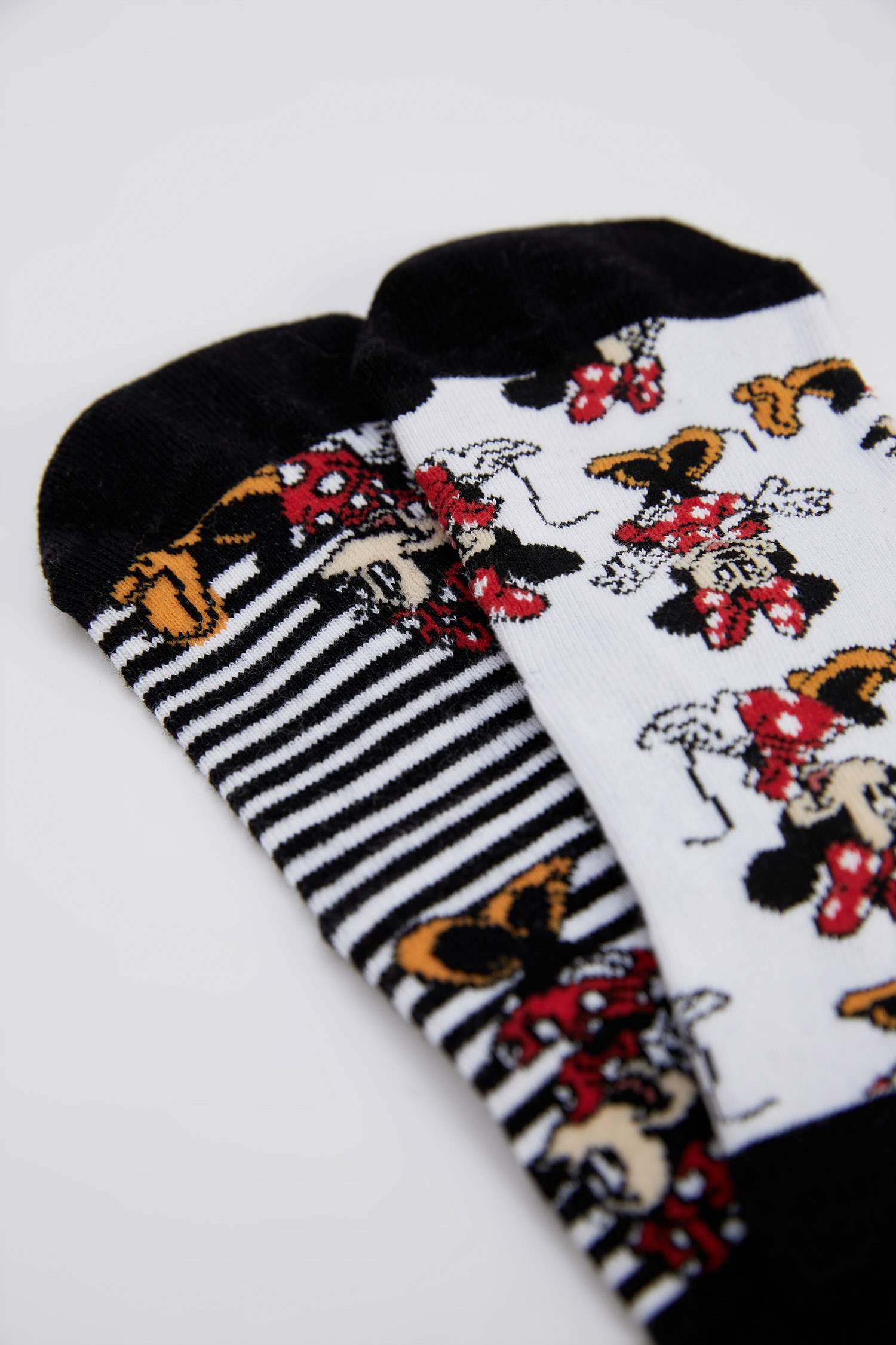 Kız Çocuk Mickey & Minnie Lisanslı 2'li Uzun Çorap