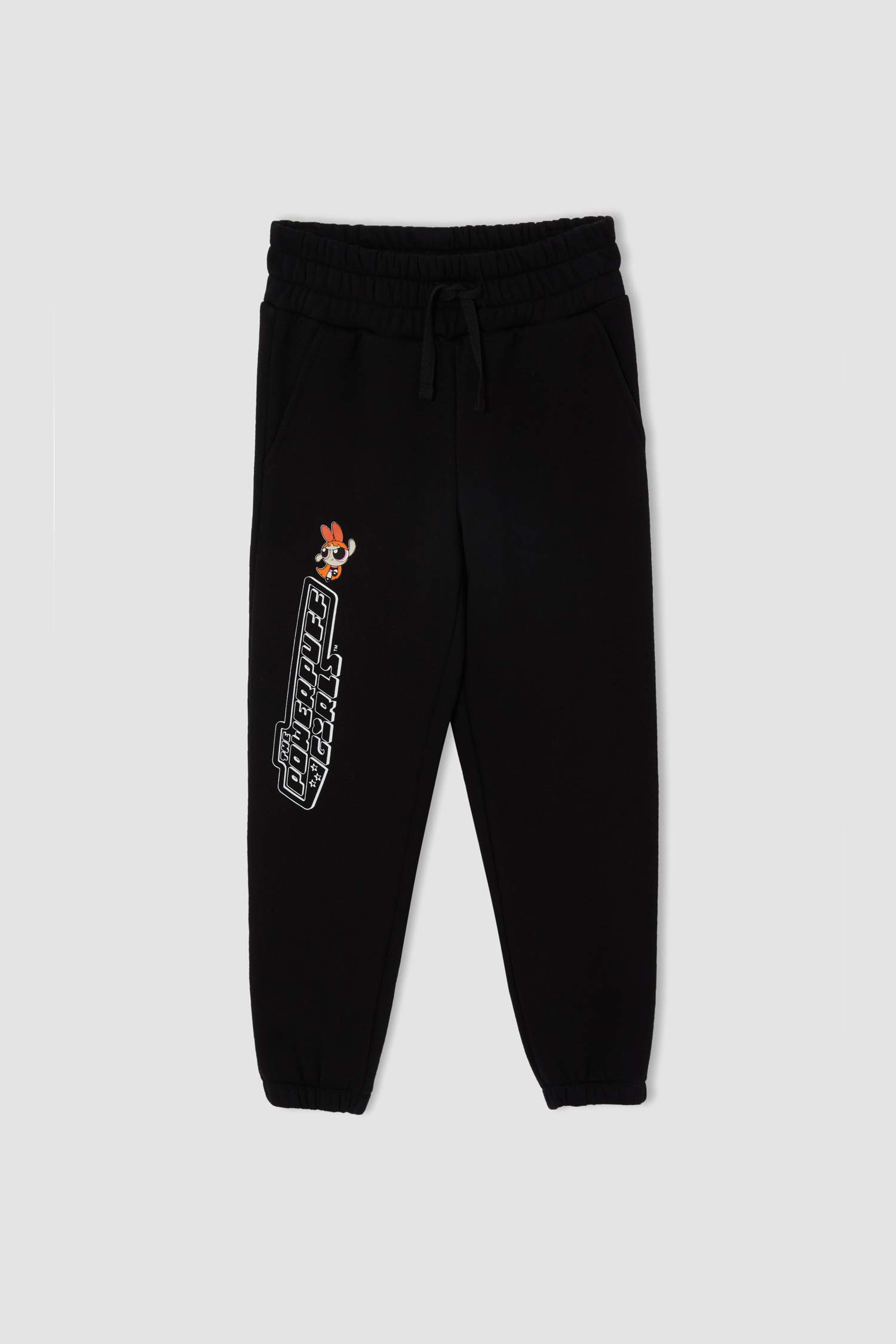 Kız Çocuk PowerPuff Girls Lisanslı Regular Fit Jogger Eşofman Altı