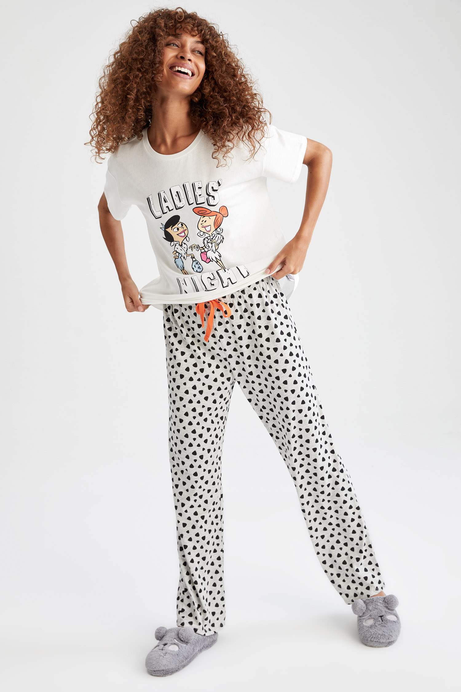 Flinstones Lisanslı Kısa Kollu Pijama Takımı