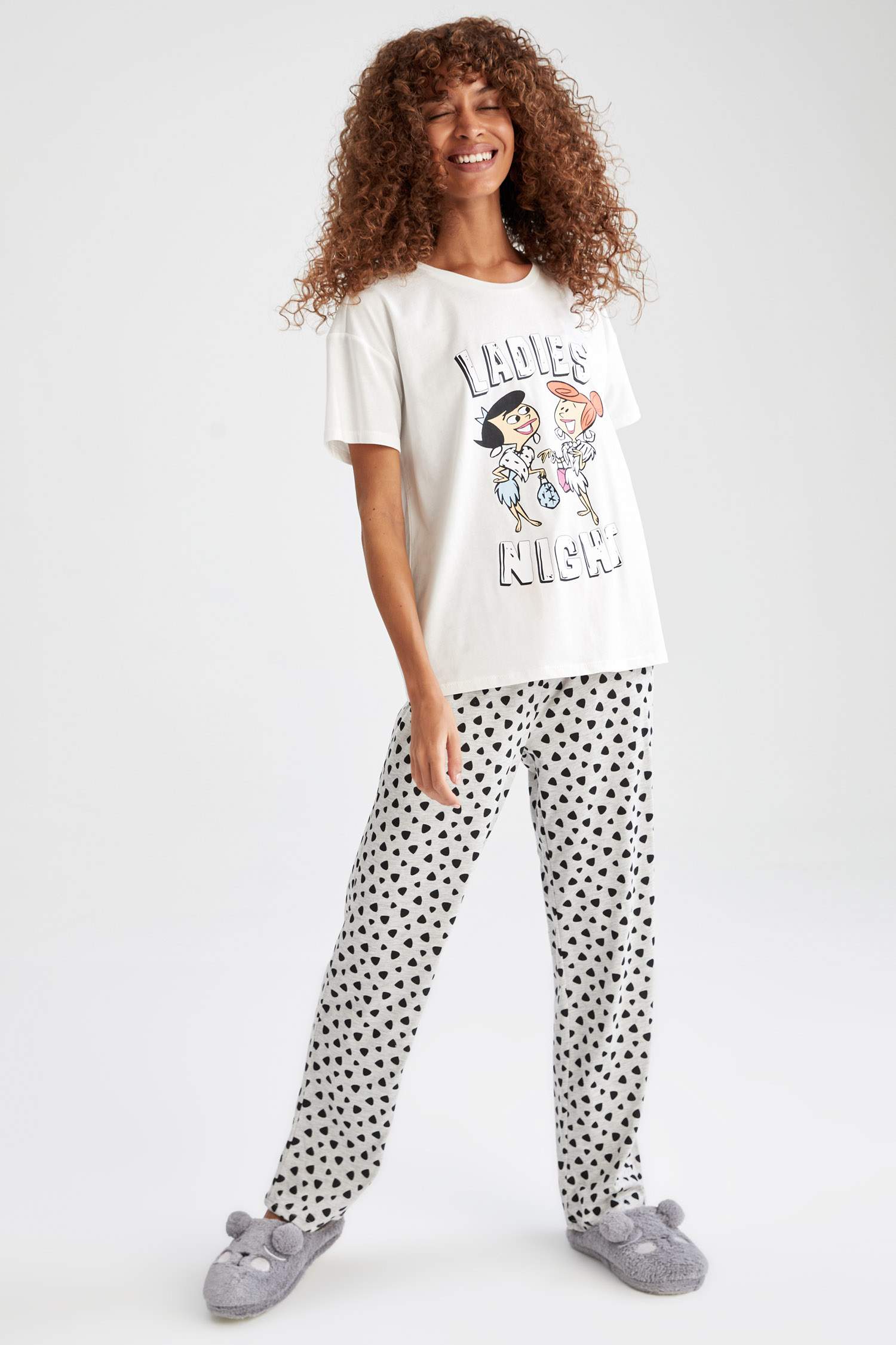 Flinstones Lisanslı Kısa Kollu Pijama Takımı