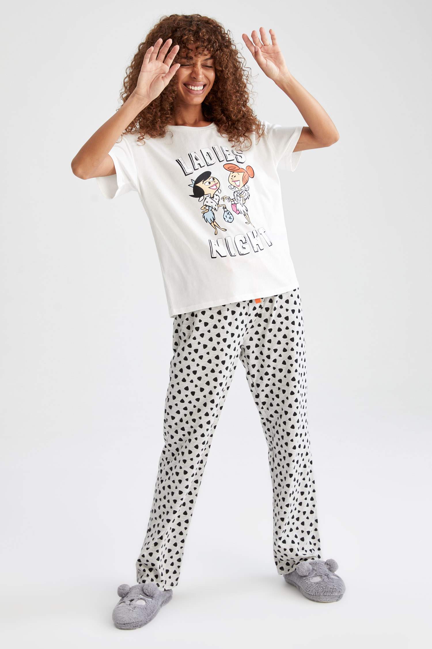 Flinstones Lisanslı Kısa Kollu Pijama Takımı