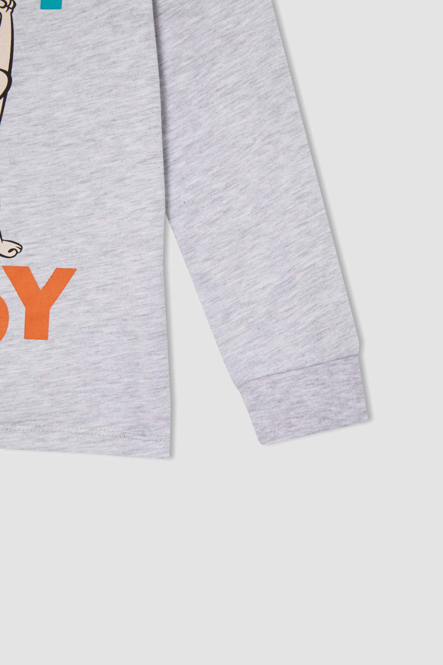 Erkek Çocuk Flinstones Lisanslı Uzun Kollu Pamuklu Pijama Takımı