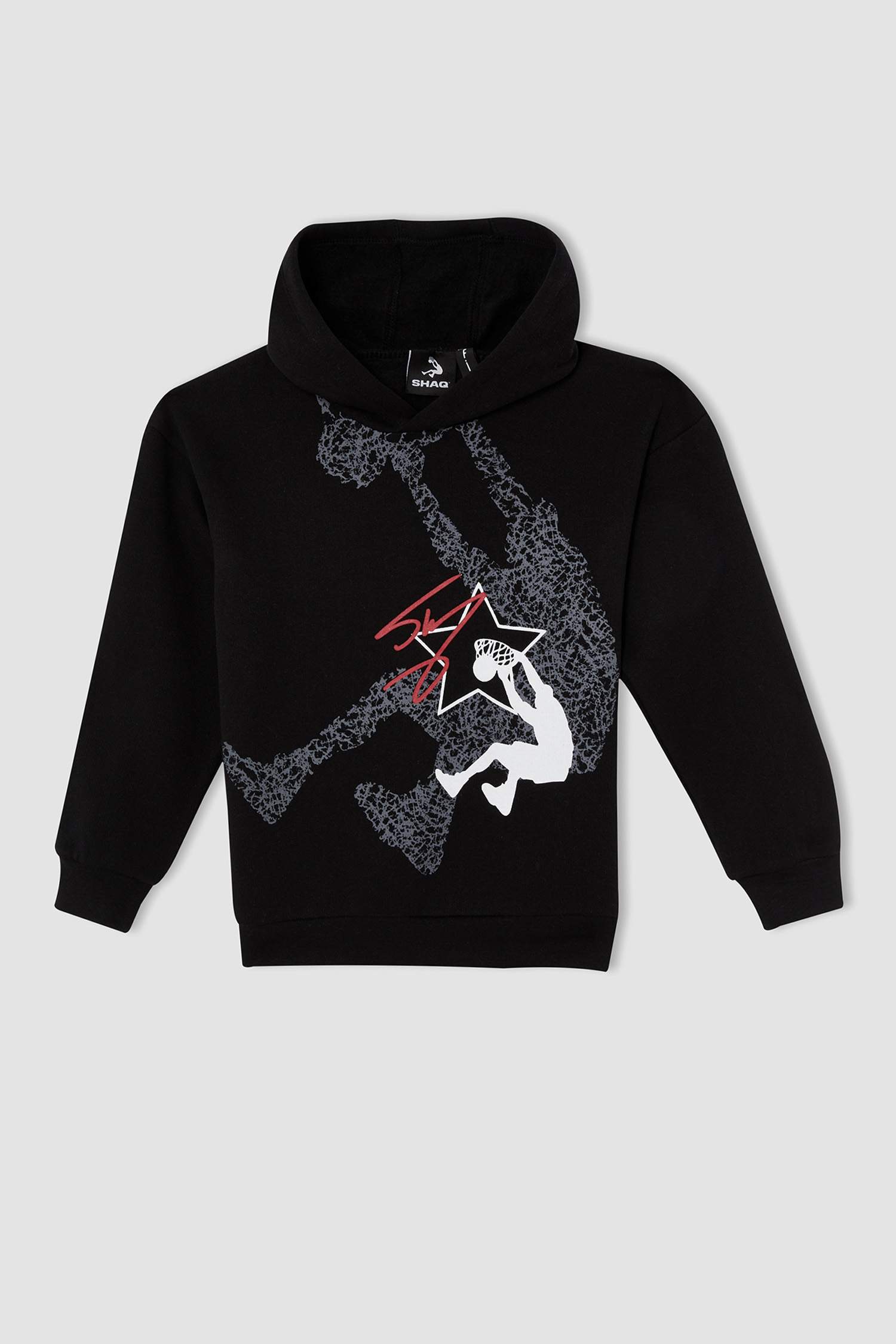 Erkek Çocuk Shaquille O'Neal Lisanslı Regular Fit Kapüşonlu İçi Yumuşak Tüylü Sweatshirt