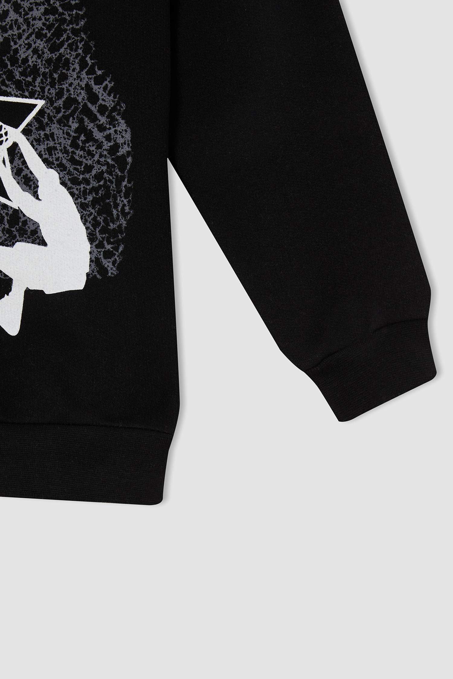 Erkek Çocuk Shaquille O'Neal Lisanslı Regular Fit Kapüşonlu İçi Yumuşak Tüylü Sweatshirt