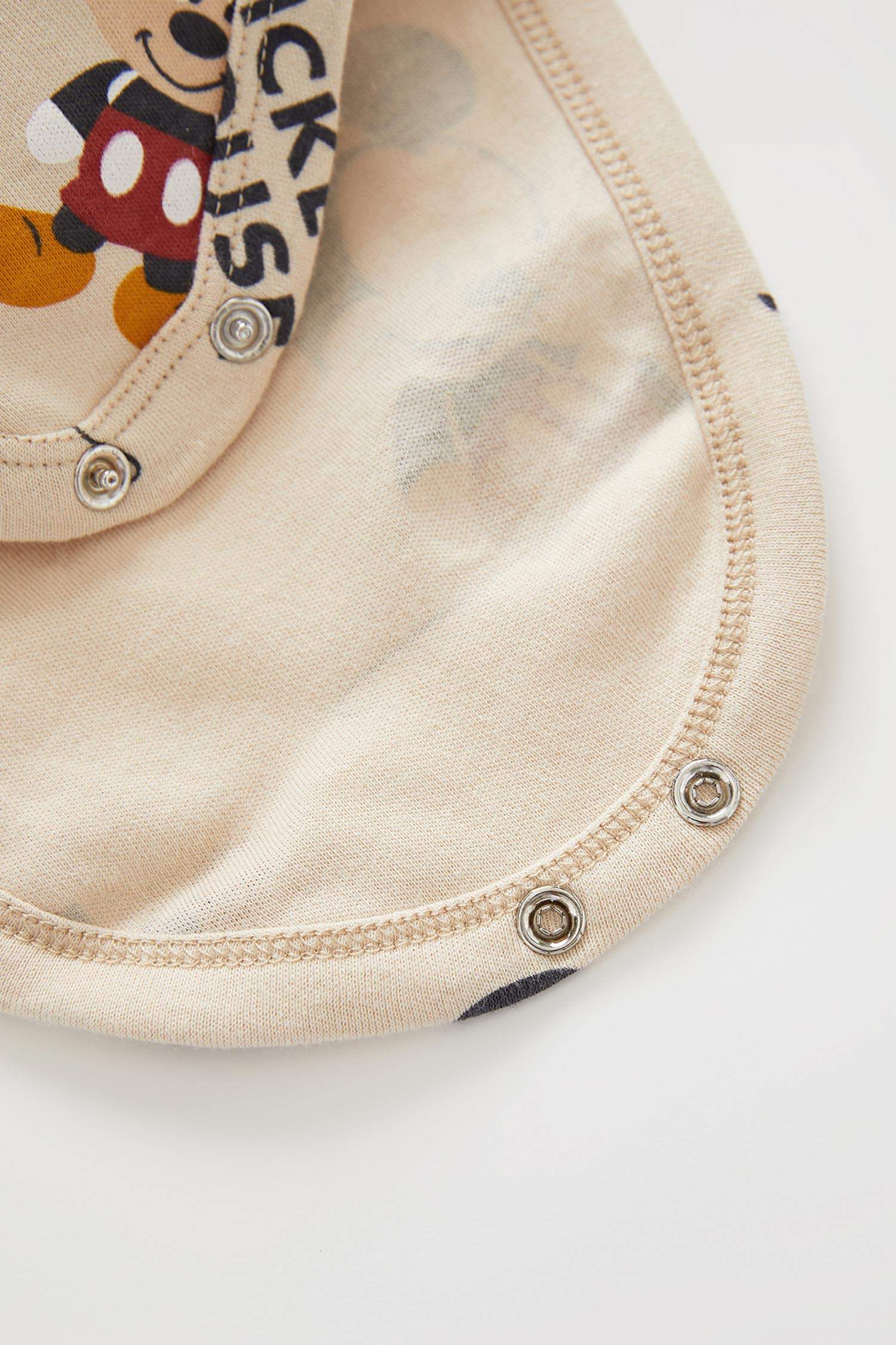 Erkek Bebek Mickey Mouse Lisanslı Uzun Kollu Çıtçıtlı Pamuklu Body