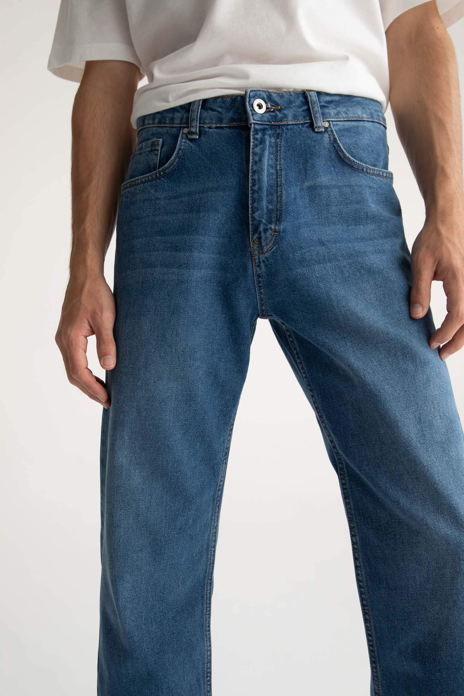 Geniş Paça Jean Pantolon