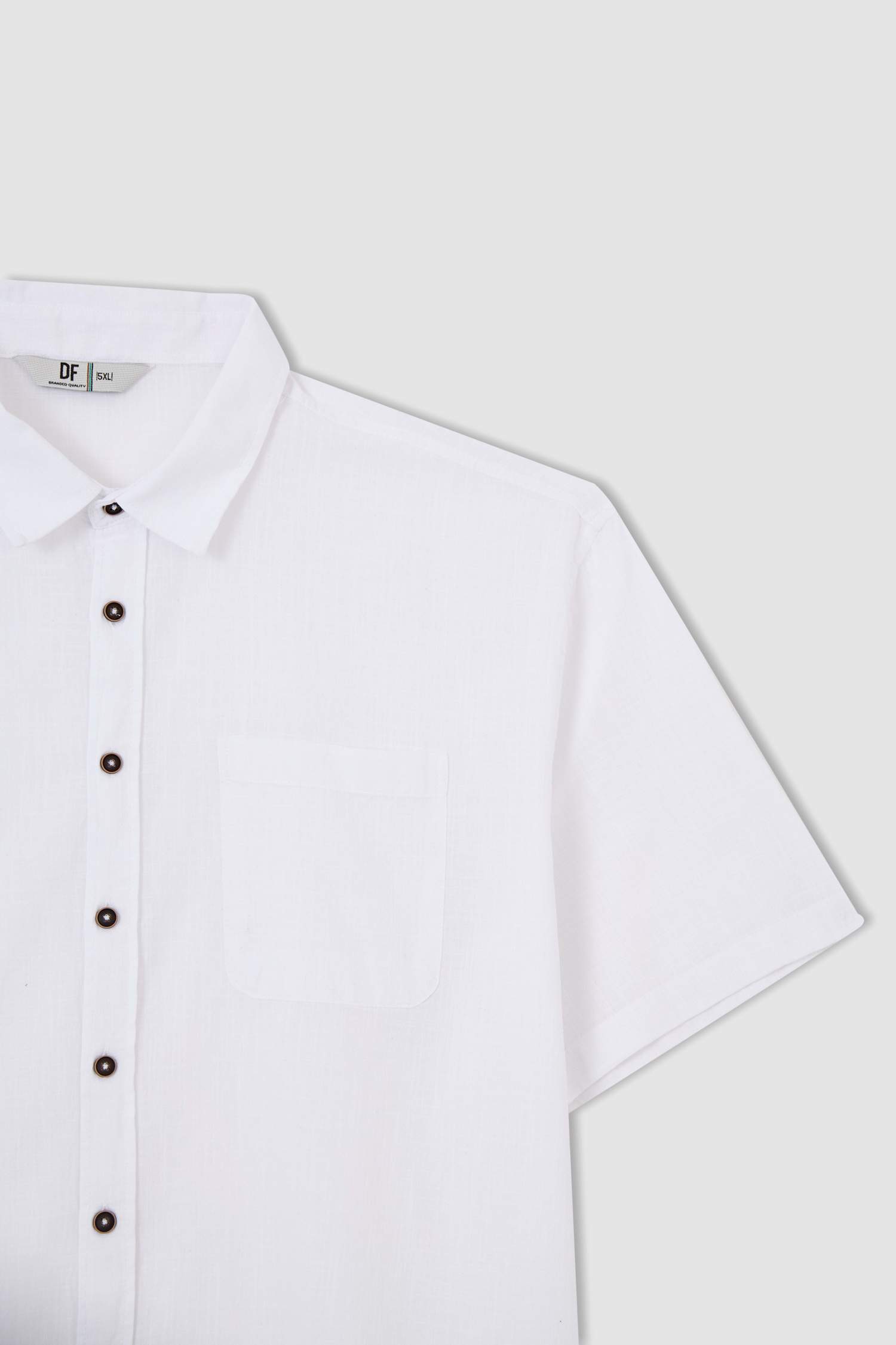 Büyük Beden Regular Fit Basic Kısa Kollu Gömlek