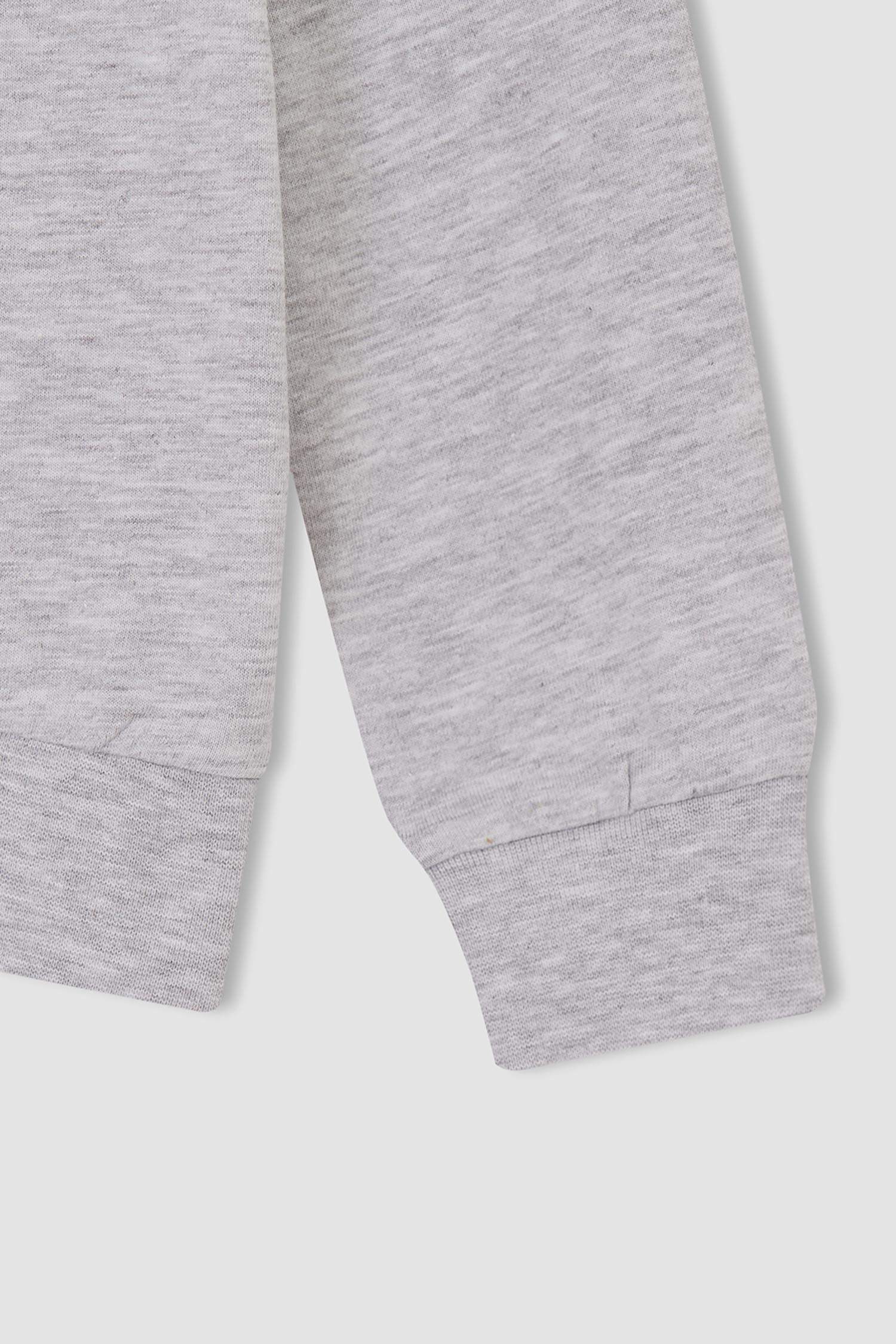 Erkek Çocuk Süperman Lisanslı Bisiklet Yaka Sweatshirt