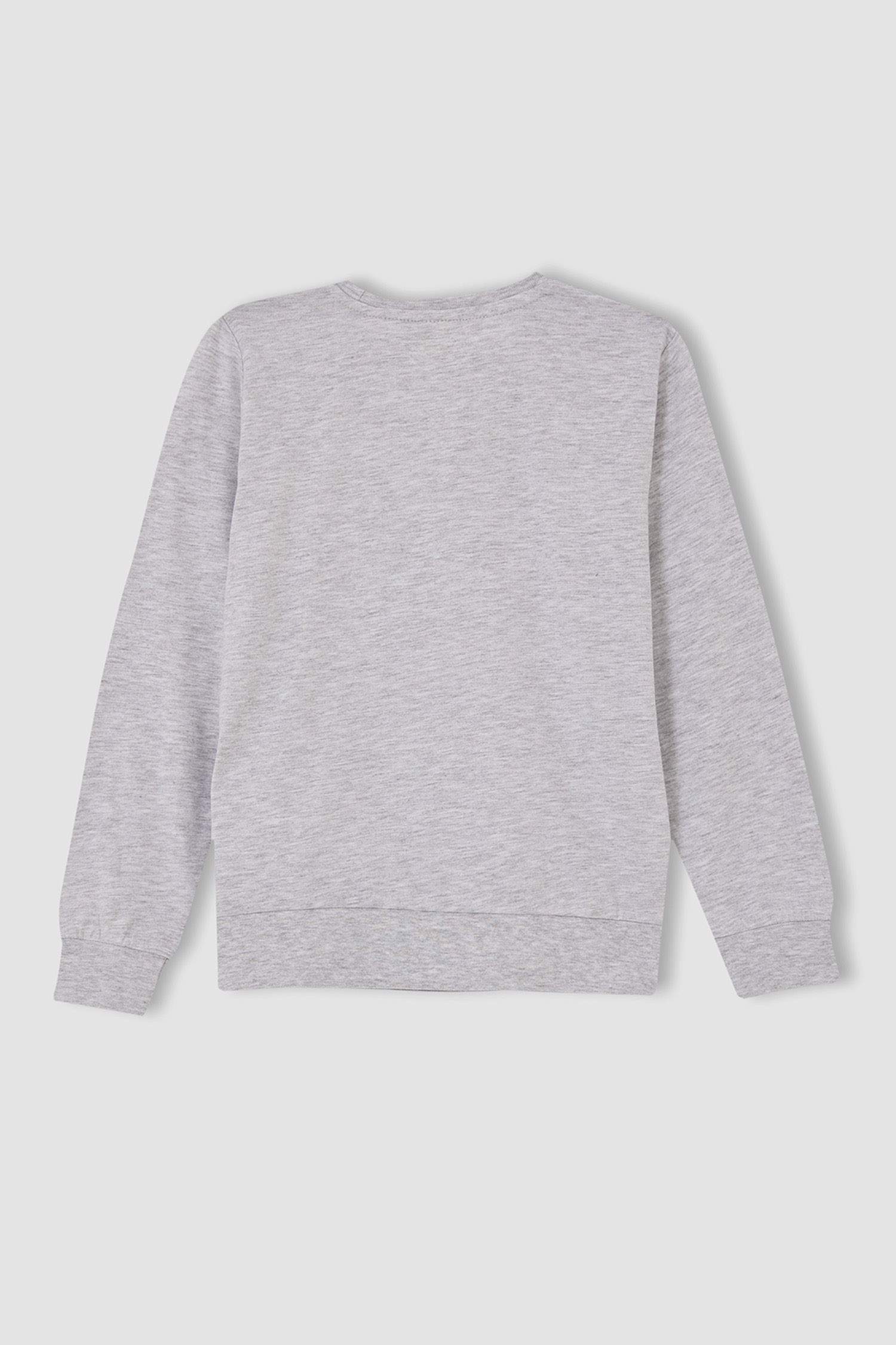 Erkek Çocuk Süperman Lisanslı Bisiklet Yaka Sweatshirt