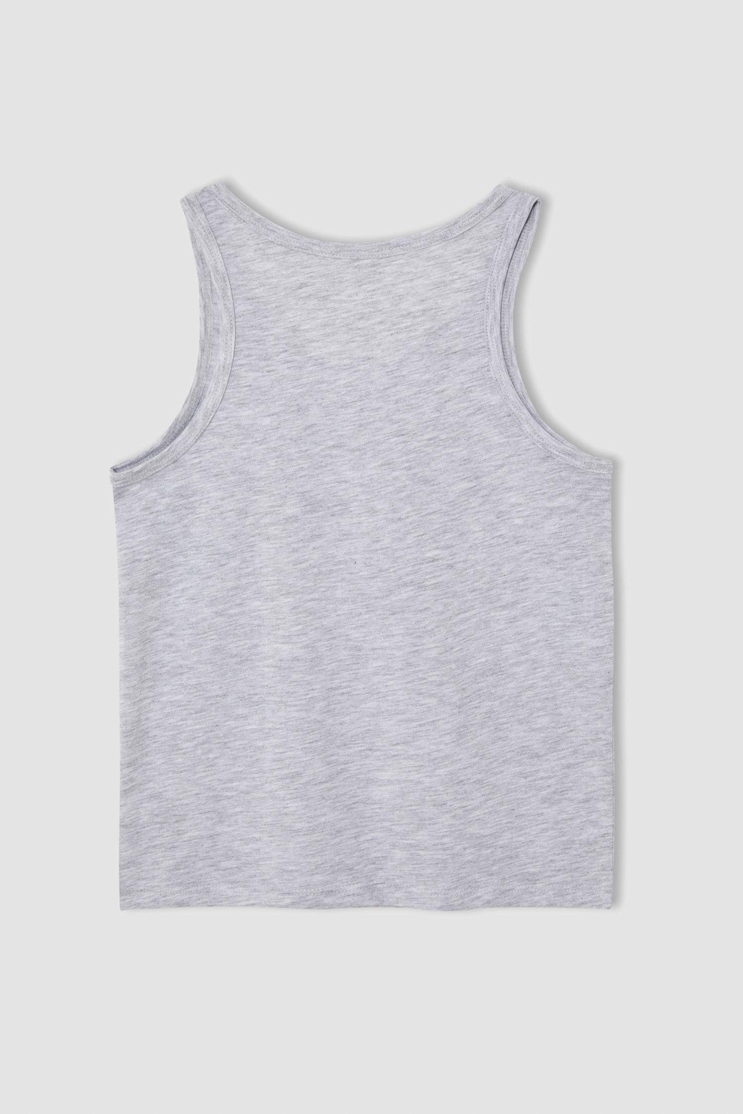 Erkek Çocuk Regular Fit Desenli 2'li Atlet