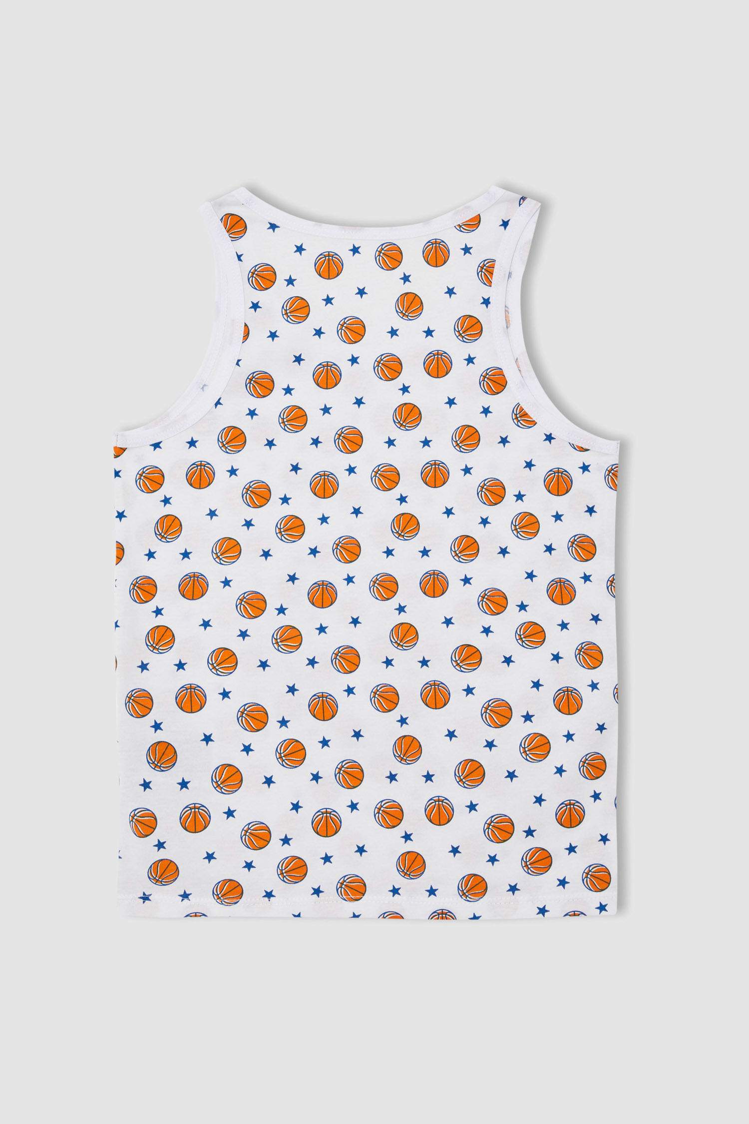 Erkek Çocuk Regular Fit Desenli Pamuklu 2'li Atlet