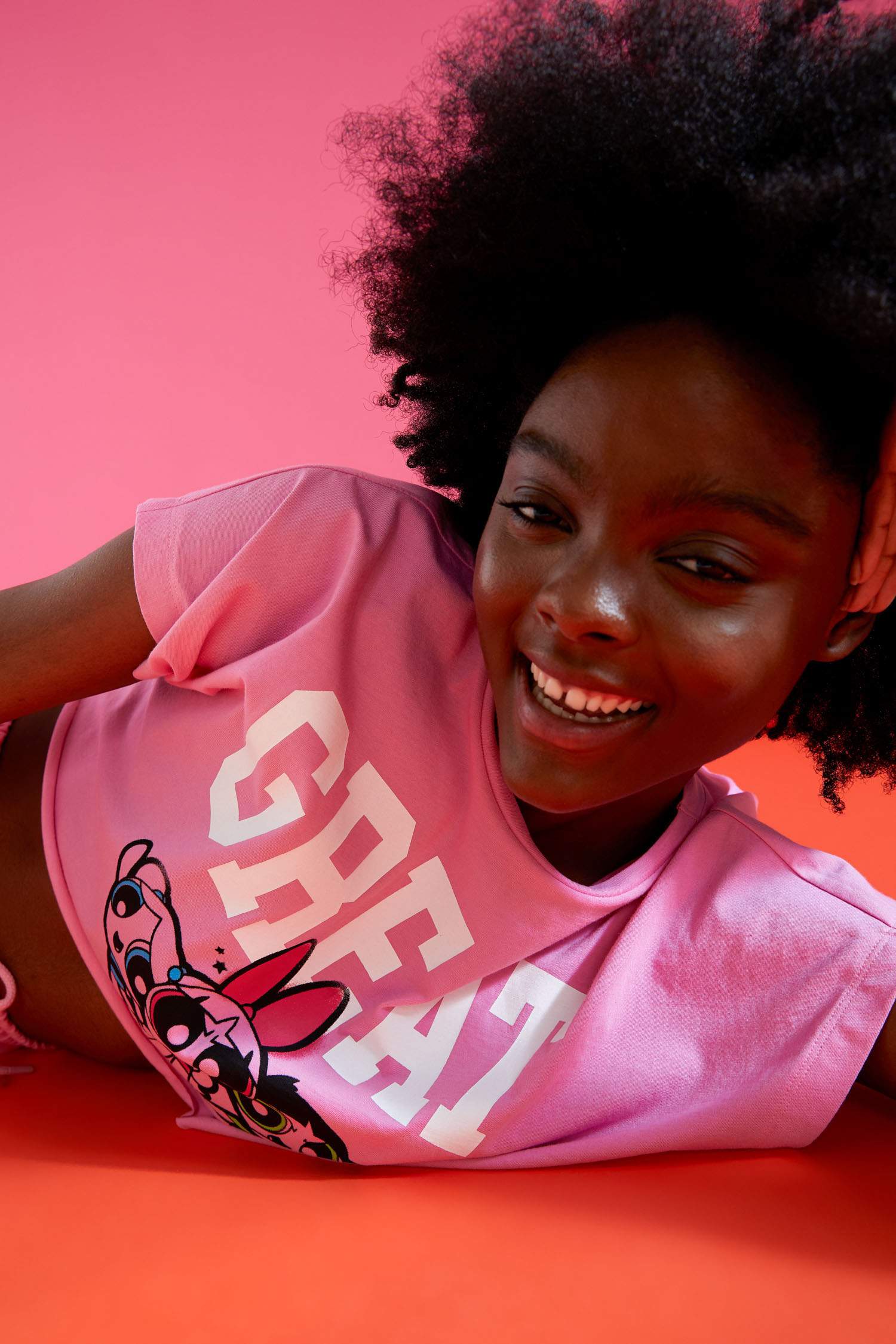 Coool Powerpuff Girls Lisanslı Relax Fit Crop Tişört