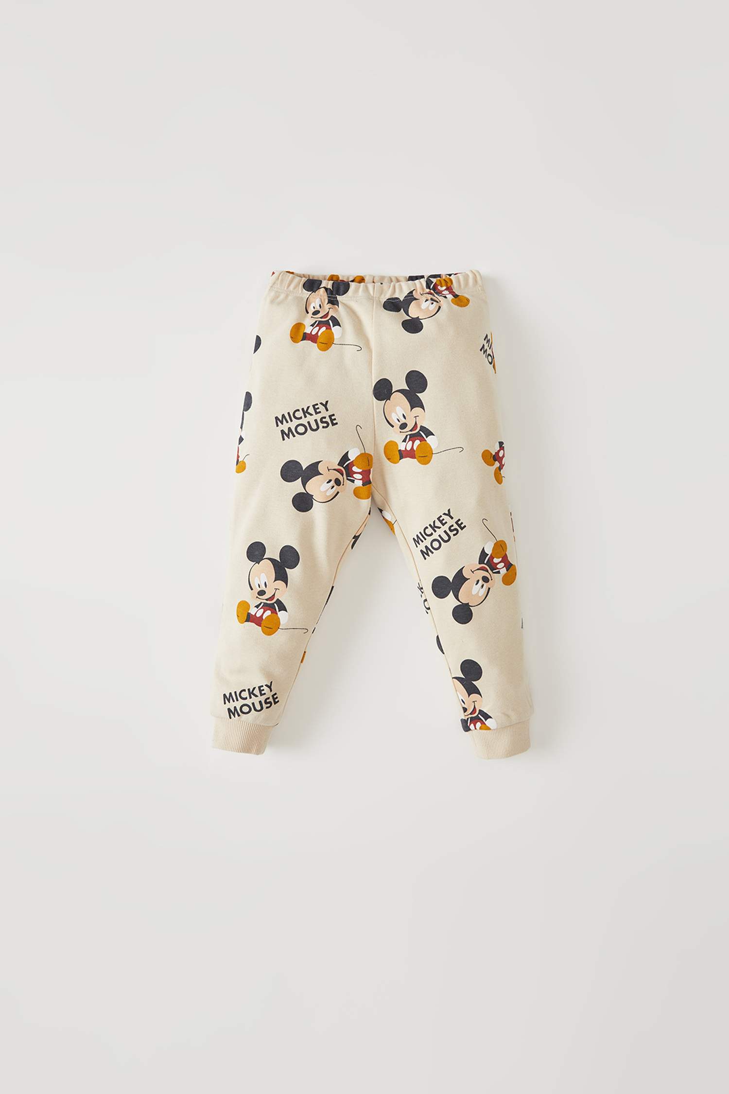 Erkek Bebek Mickey Mouse Lisanslı Pamuklu Uzun Kollu Pijama Takımı