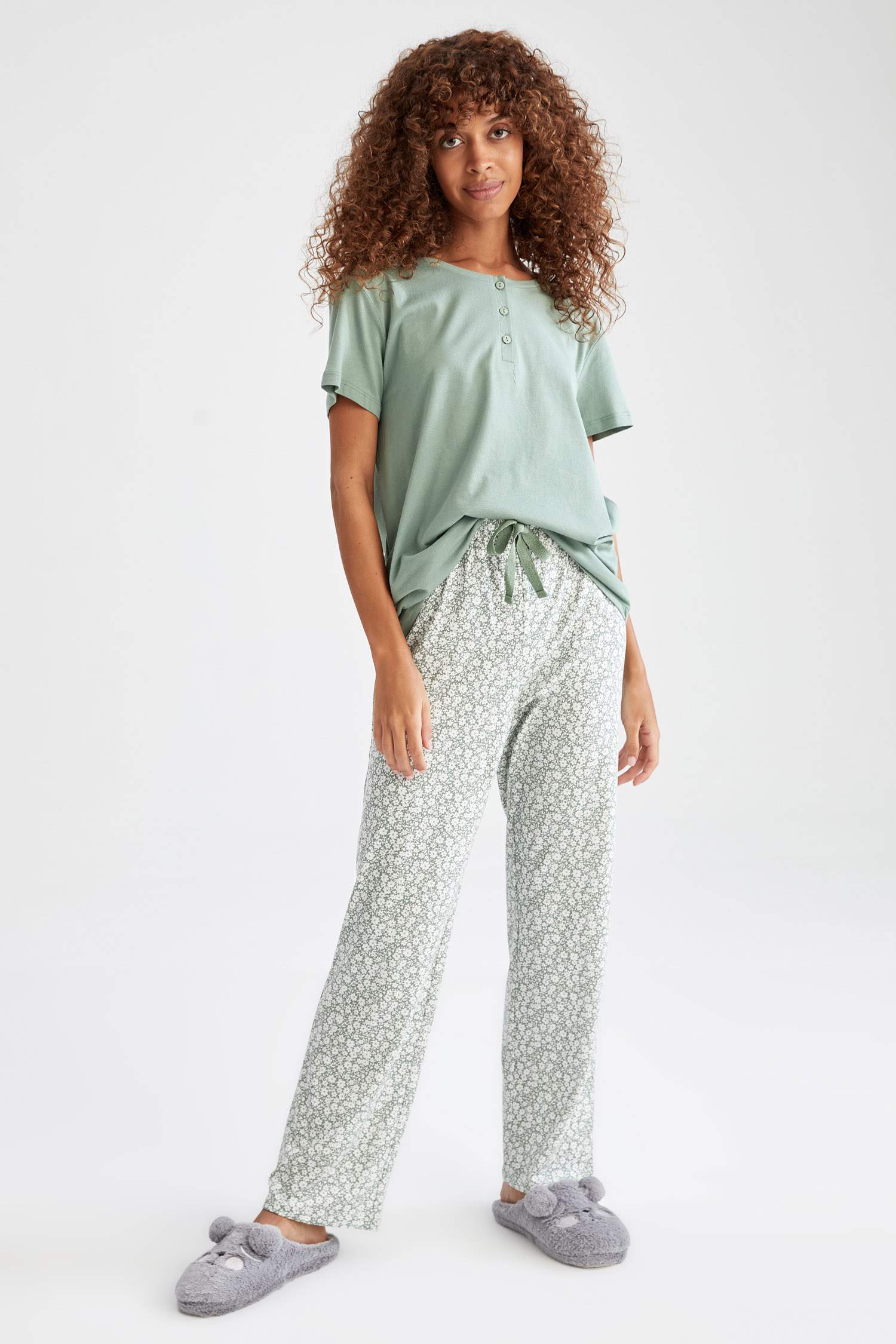 Relax Fit Kısa Kollu Pijama Takımı