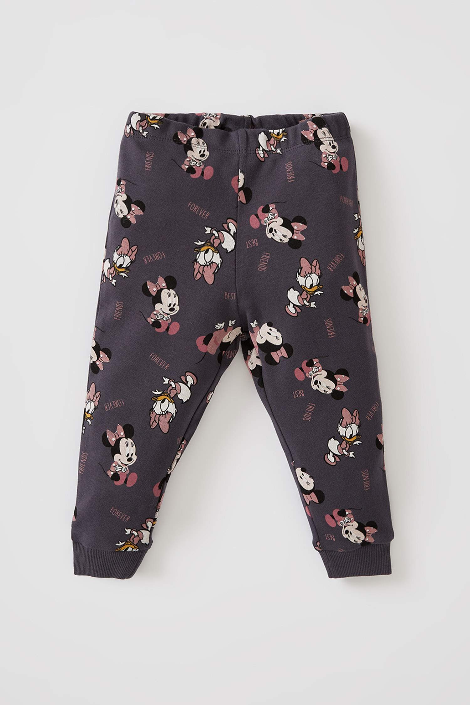 Kız Bebek Minnie Mouse Lisanslı Uzun Kollu Pamuklu Pijama Takımı