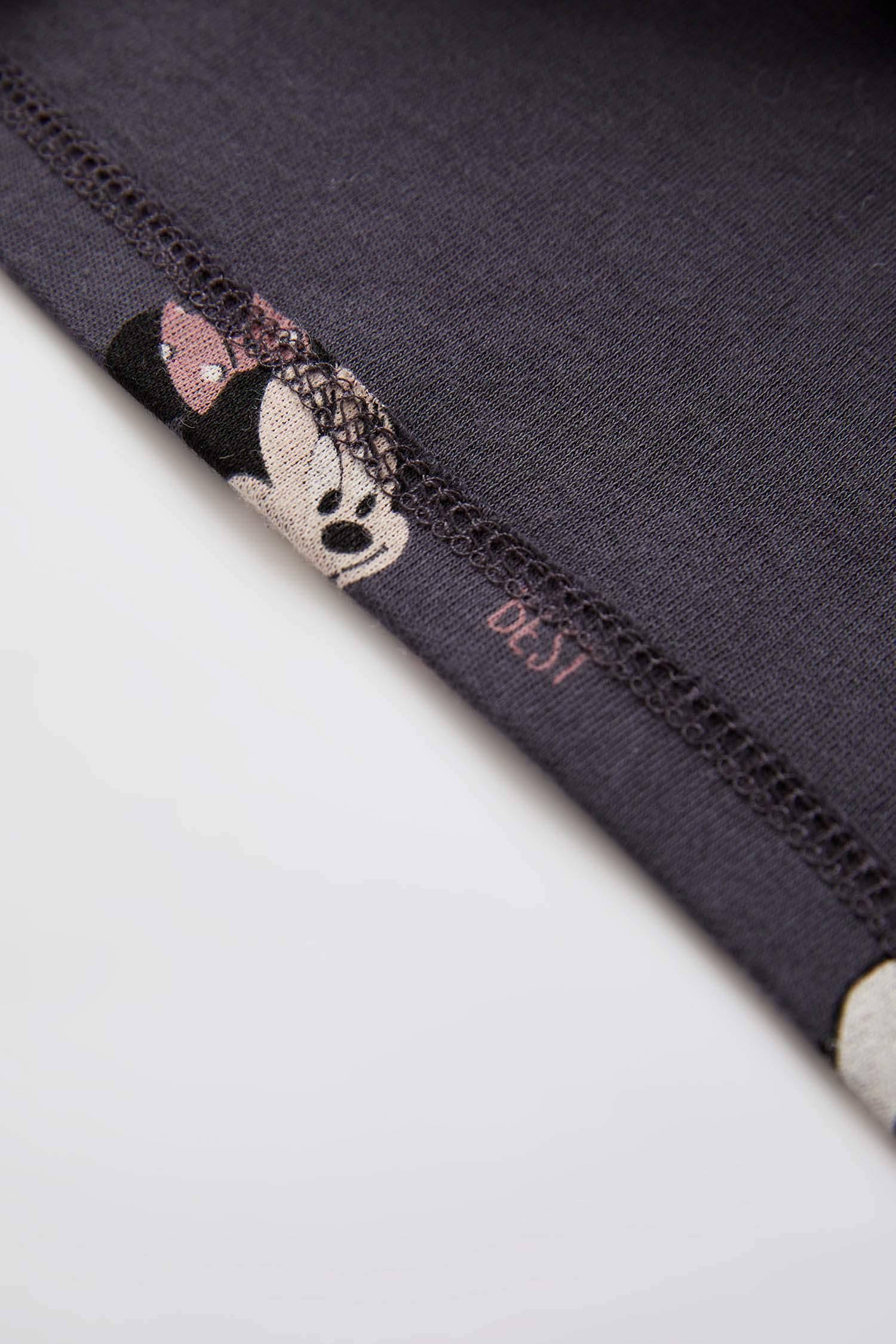 Kız Bebek Minnie Mouse Lisanslı Uzun Kollu Pamuklu Pijama Takımı