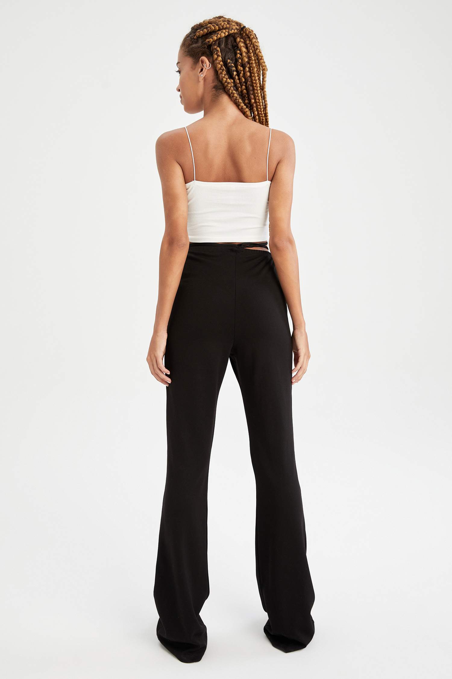 Coool Regular Fit Basic İp Detaylı Dokuma Pantolon