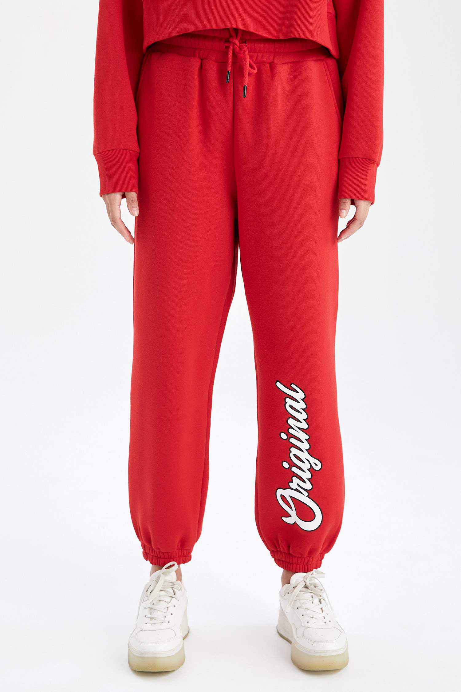 Coool Beli Bağcıklı Cepli Oversize Fit Jogger Eşofman Altı