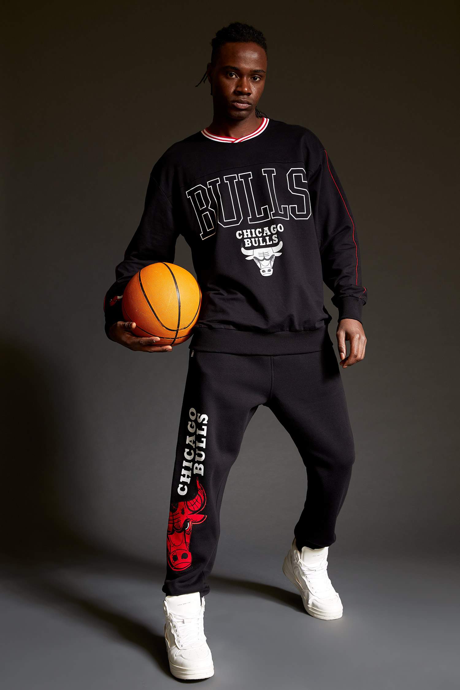NBA Chicago Bulls Lisanslı Oversize Fit Jogger Eşofman Altı