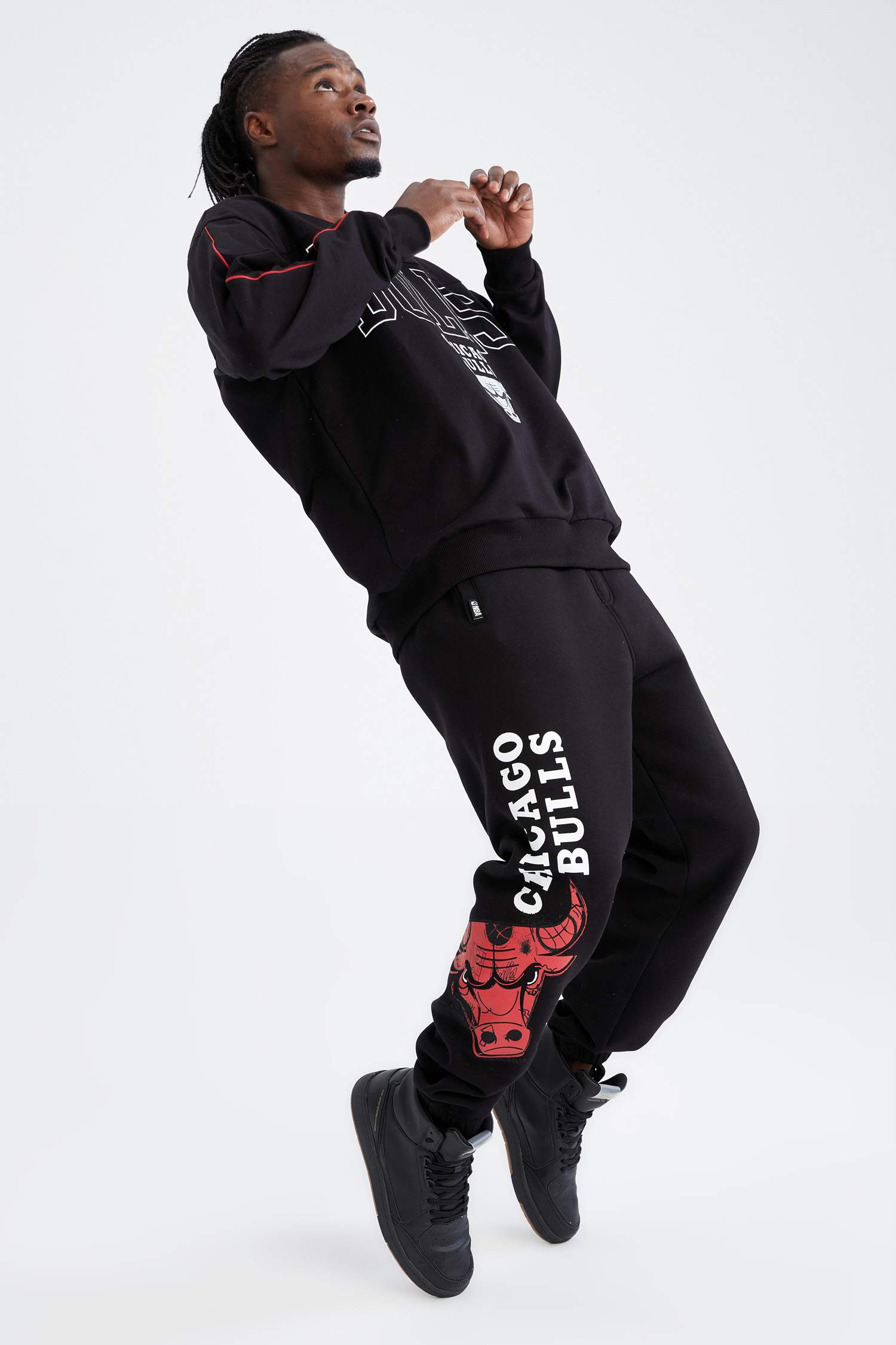 NBA Chicago Bulls Lisanslı Oversize Fit Jogger Eşofman Altı