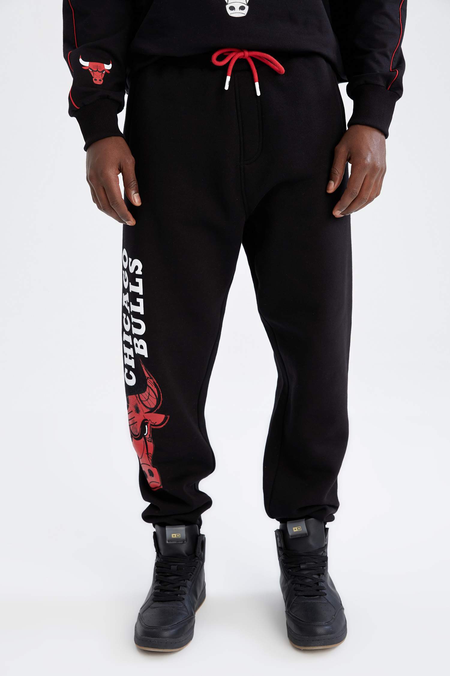 NBA Chicago Bulls Lisanslı Oversize Fit Jogger Eşofman Altı