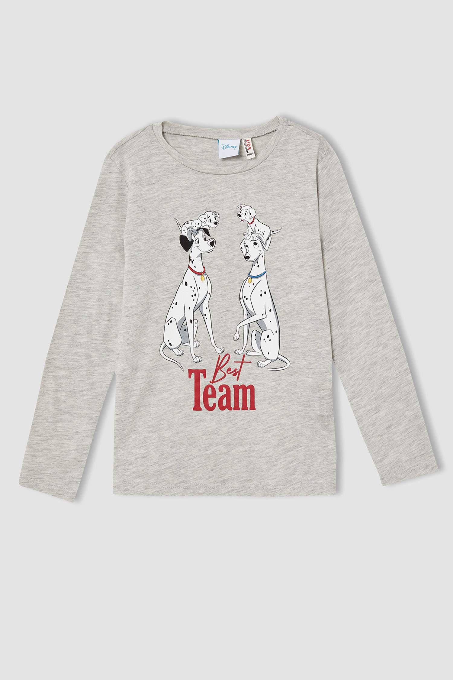Kız Çocuk 101 Dalmatians Lisanslı Uzun Kollu Pijama Takım