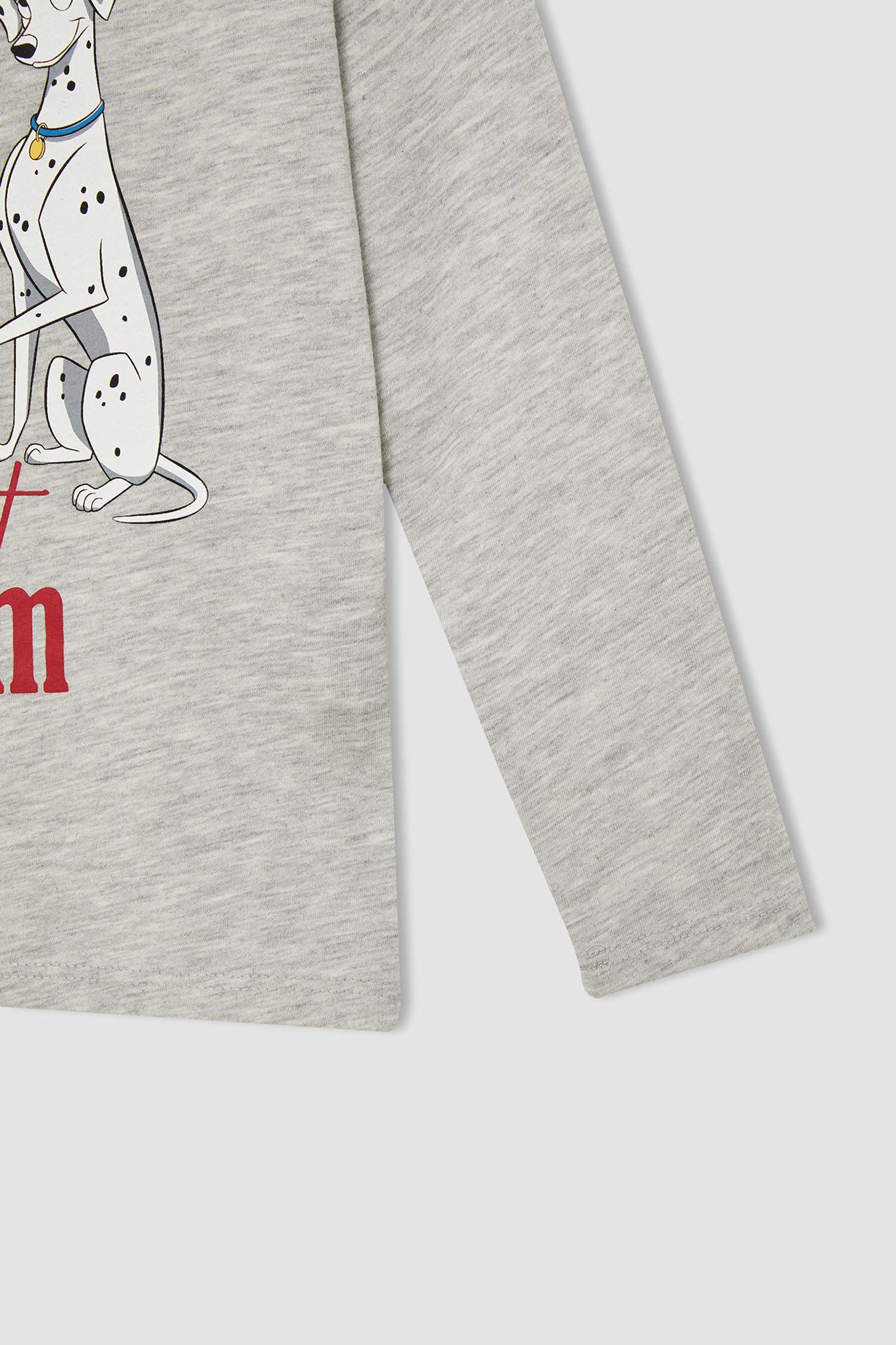 Kız Çocuk 101 Dalmatians Lisanslı Uzun Kollu Pijama Takım