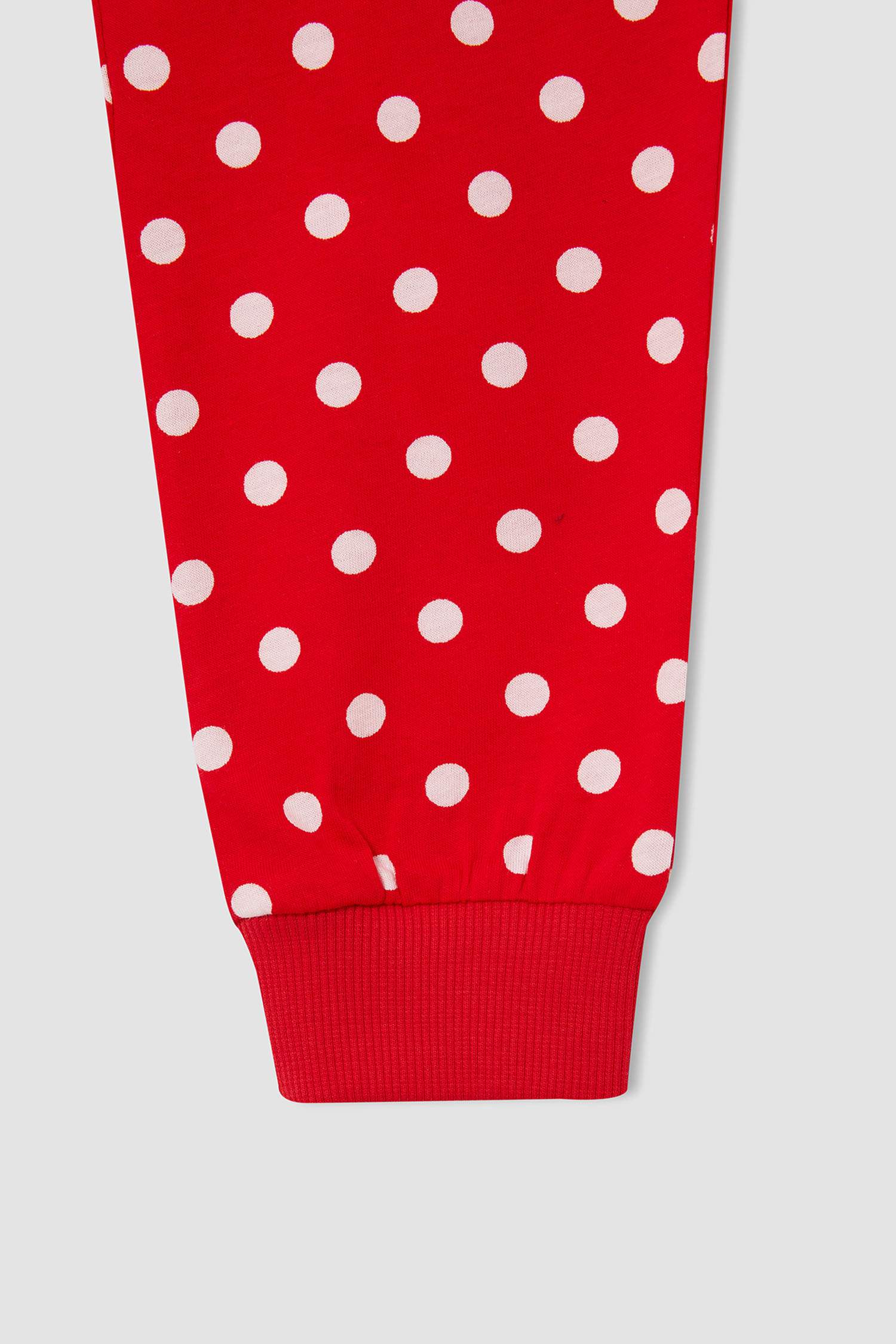 Kız Çocuk Minnie Mouse Lisanslı Pamuklu Uzun Kollu Pijama Takım
