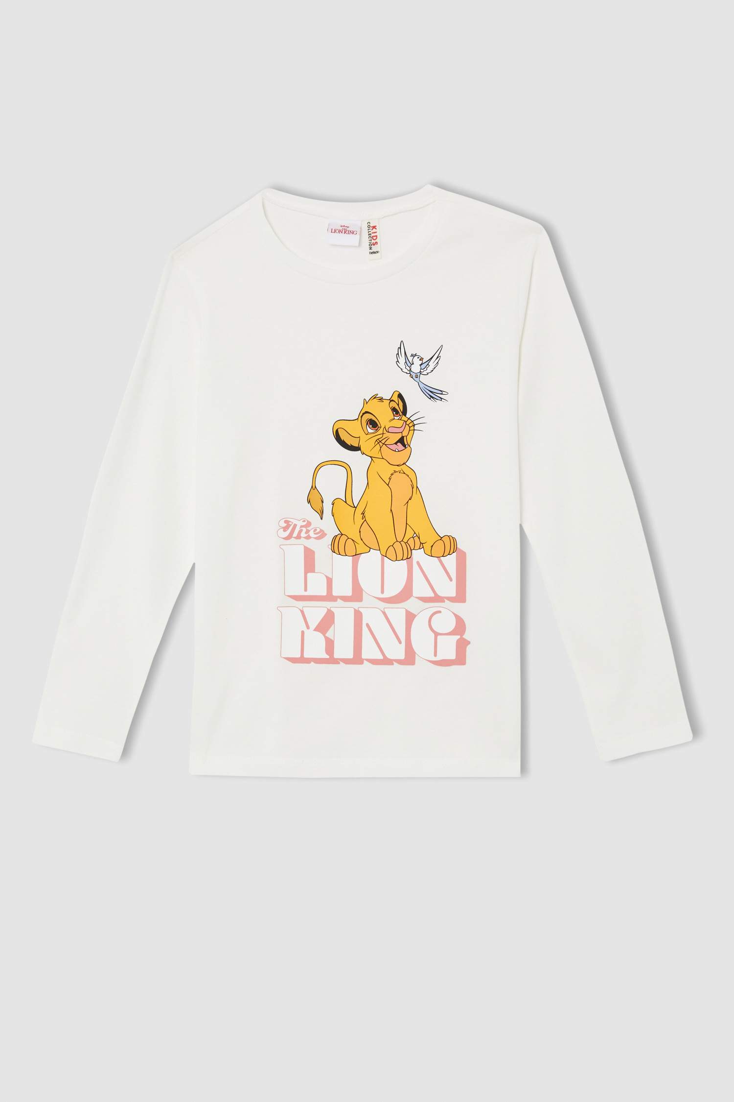 Kız Çocuk Lion King Lisanslı Pamuklu Uzun Kollu Pijama Takım