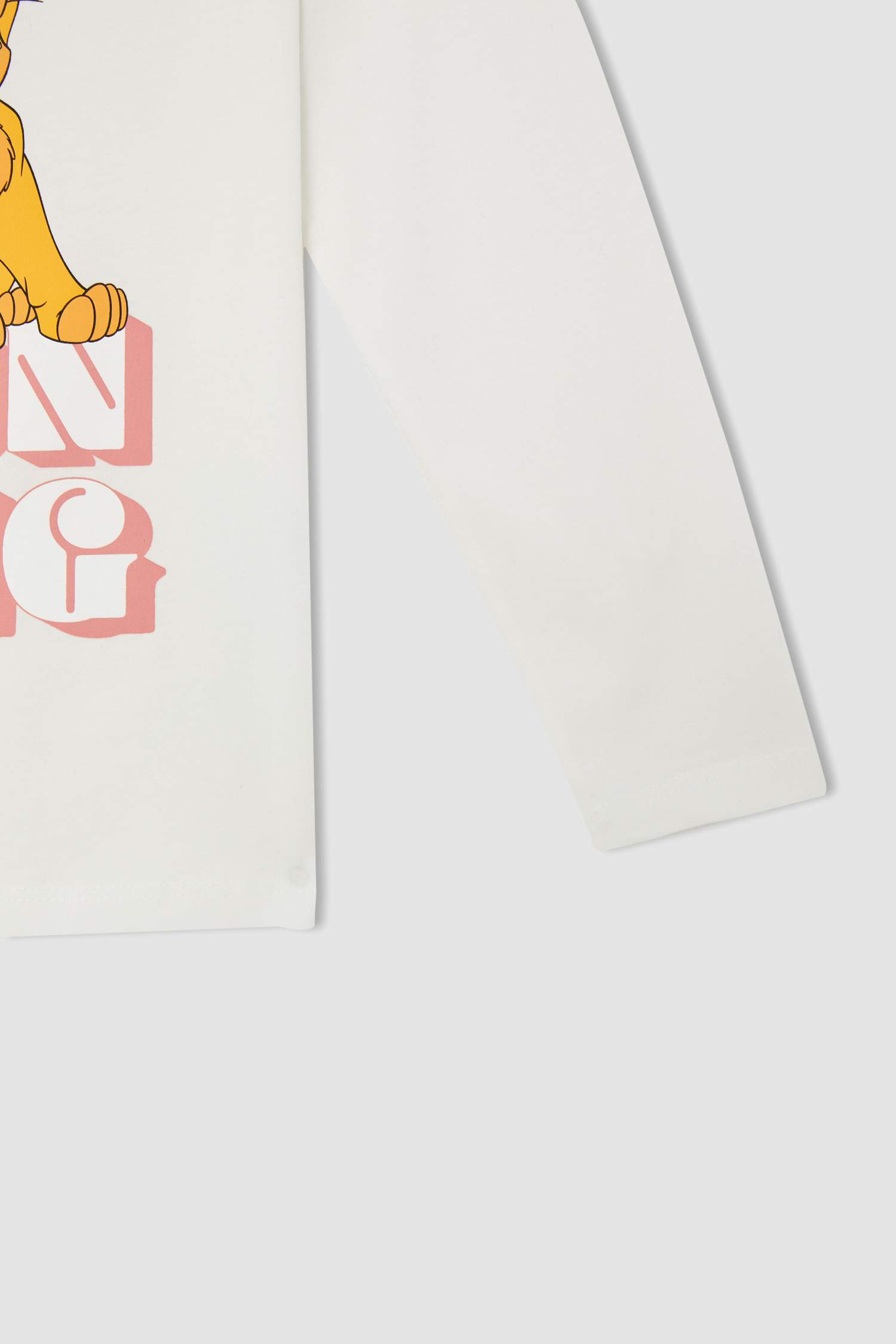 Kız Çocuk Lion King Lisanslı Pamuklu Uzun Kollu Pijama Takım