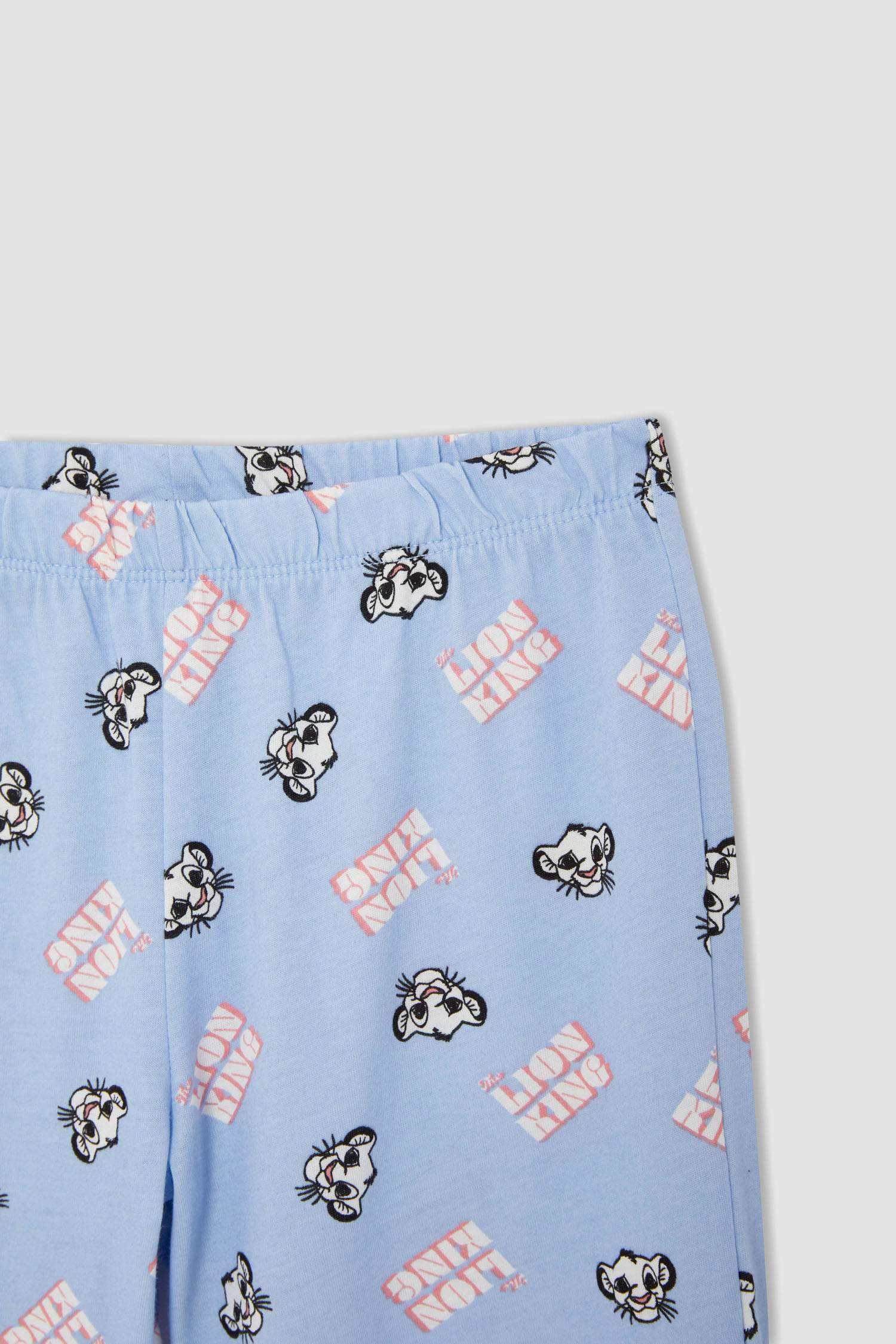 Kız Çocuk Lion King Lisanslı Pamuklu Uzun Kollu Pijama Takım