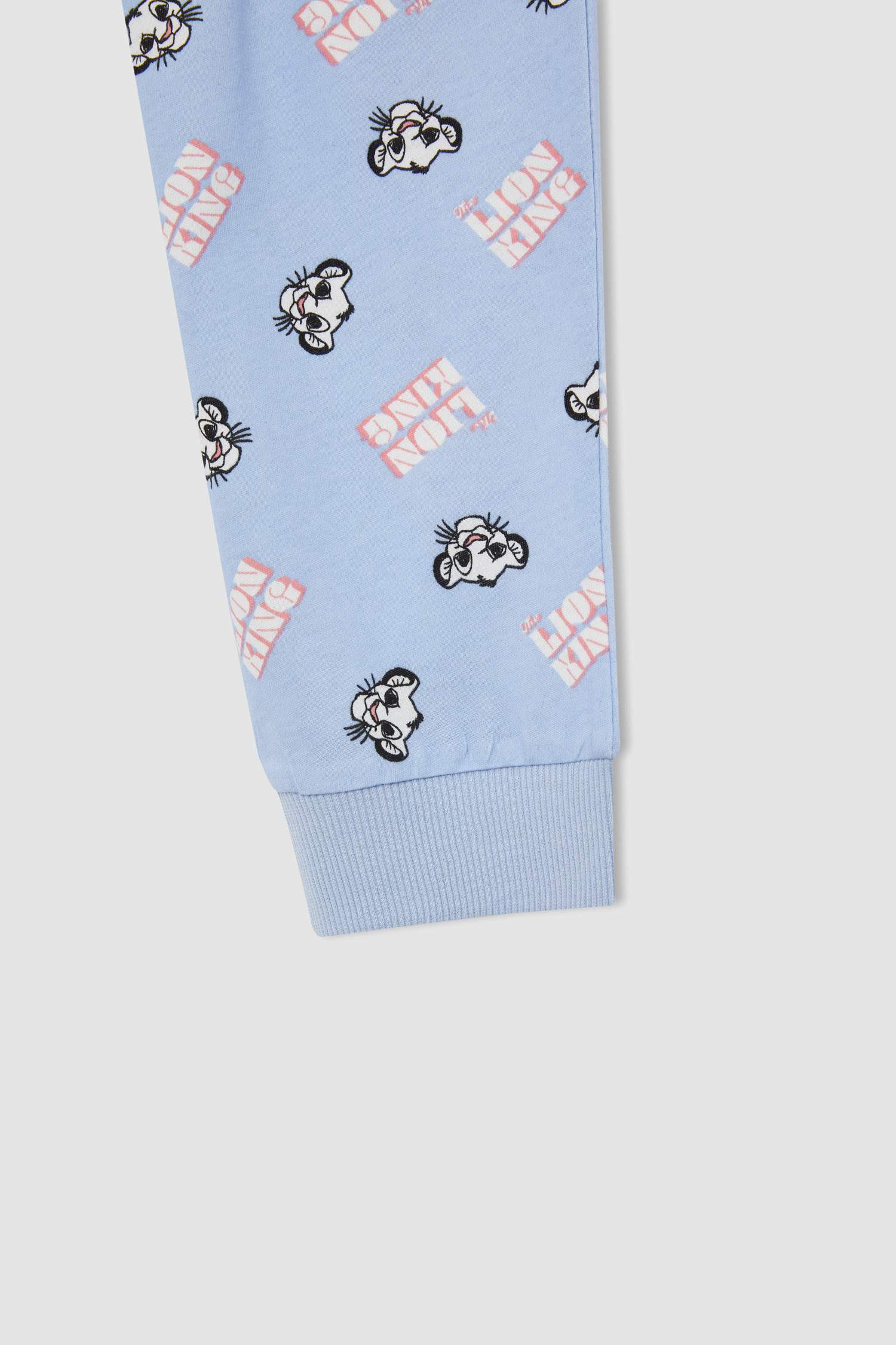 Kız Çocuk Lion King Lisanslı Pamuklu Uzun Kollu Pijama Takım