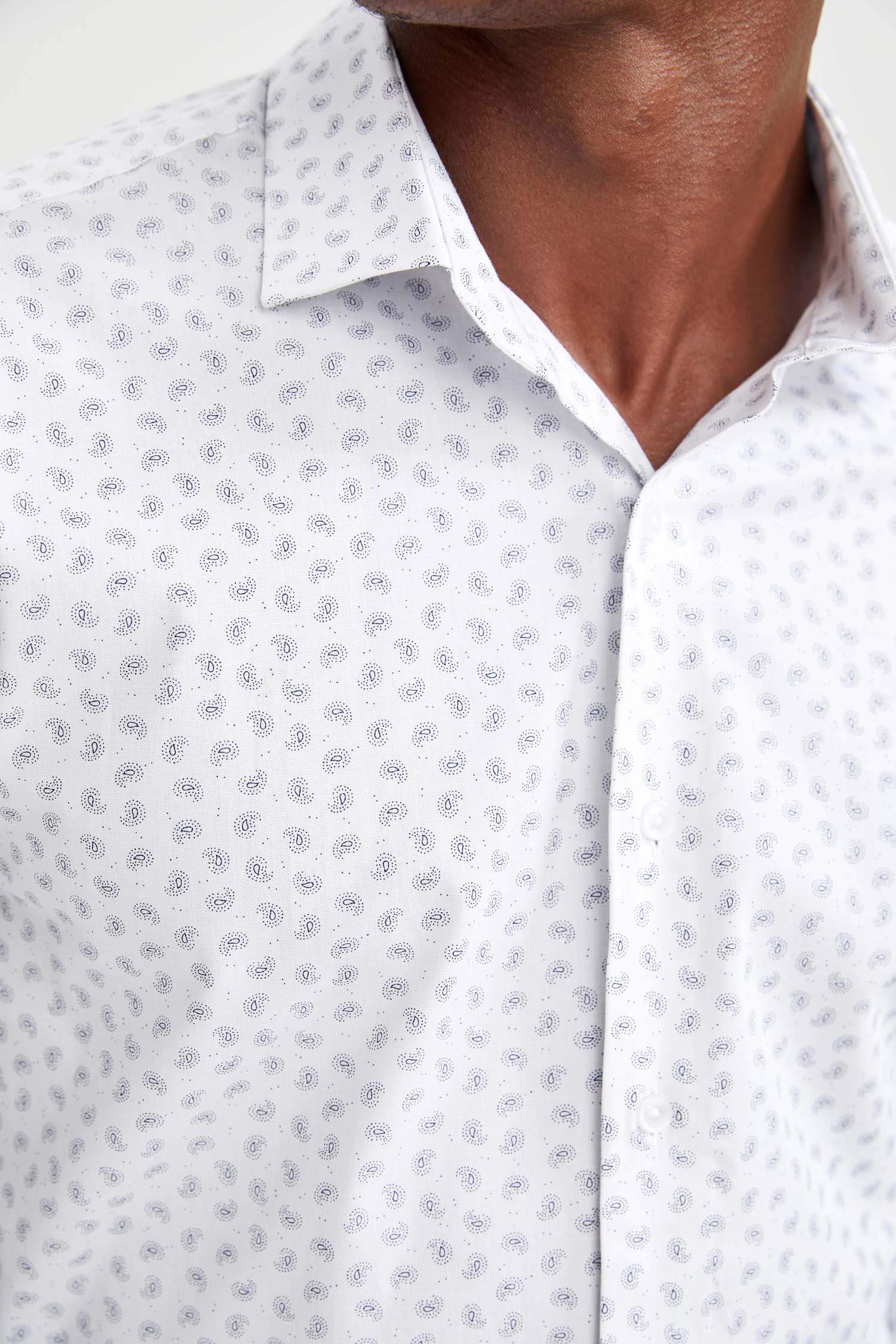 Modern Fit Klasik Uzun Kollu Desenli Gömlek