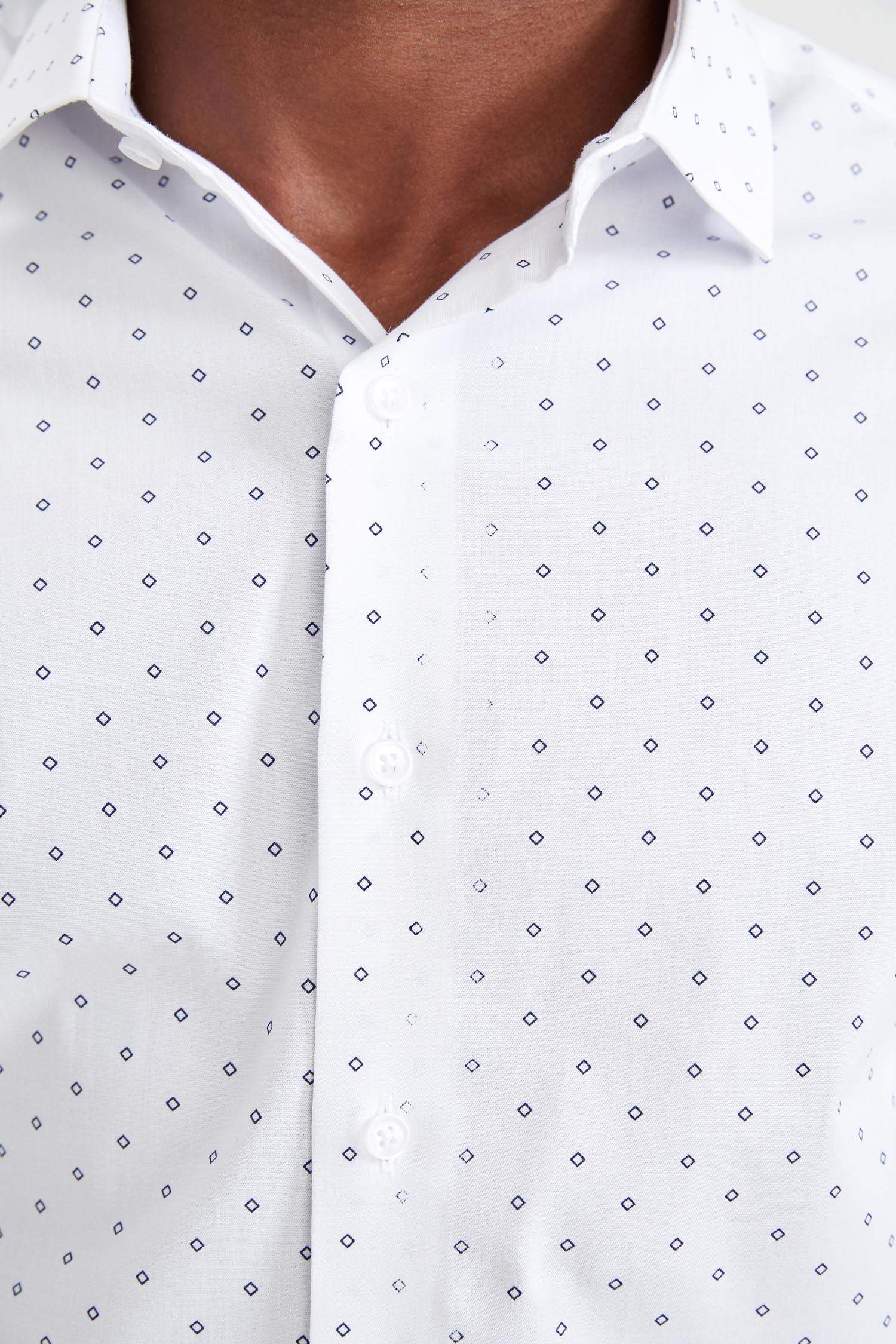 Modern Fit Klasik Uzun Kollu Desenli Gömlek