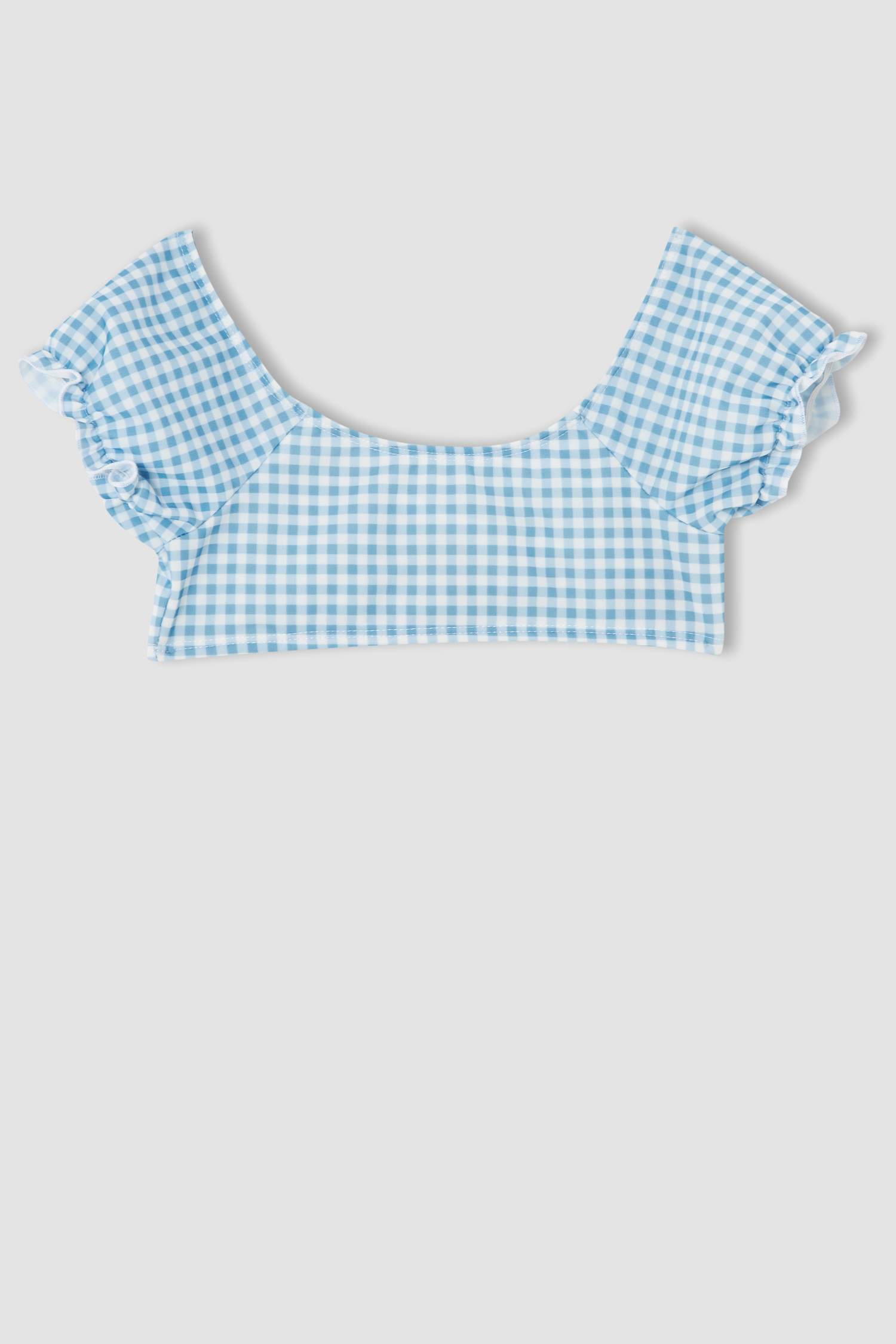 Kız Çocuk Pötikareli Esnek Bikini Takımı