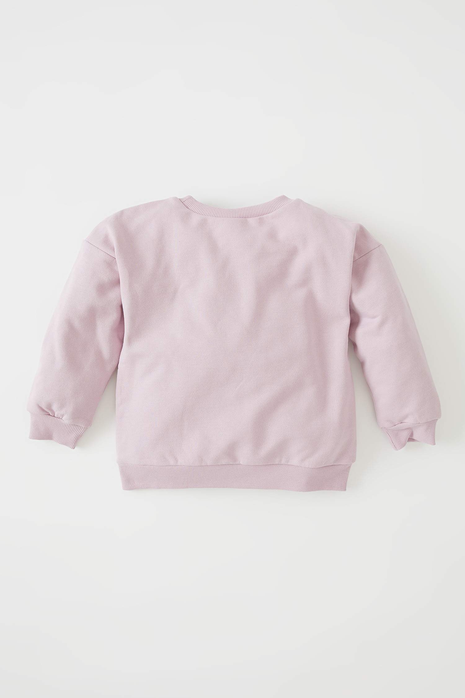 Kız Bebek Mickey & Minnie Lisanslı Regular Fit İçi Yumuşak Tüylü Sweatshirt