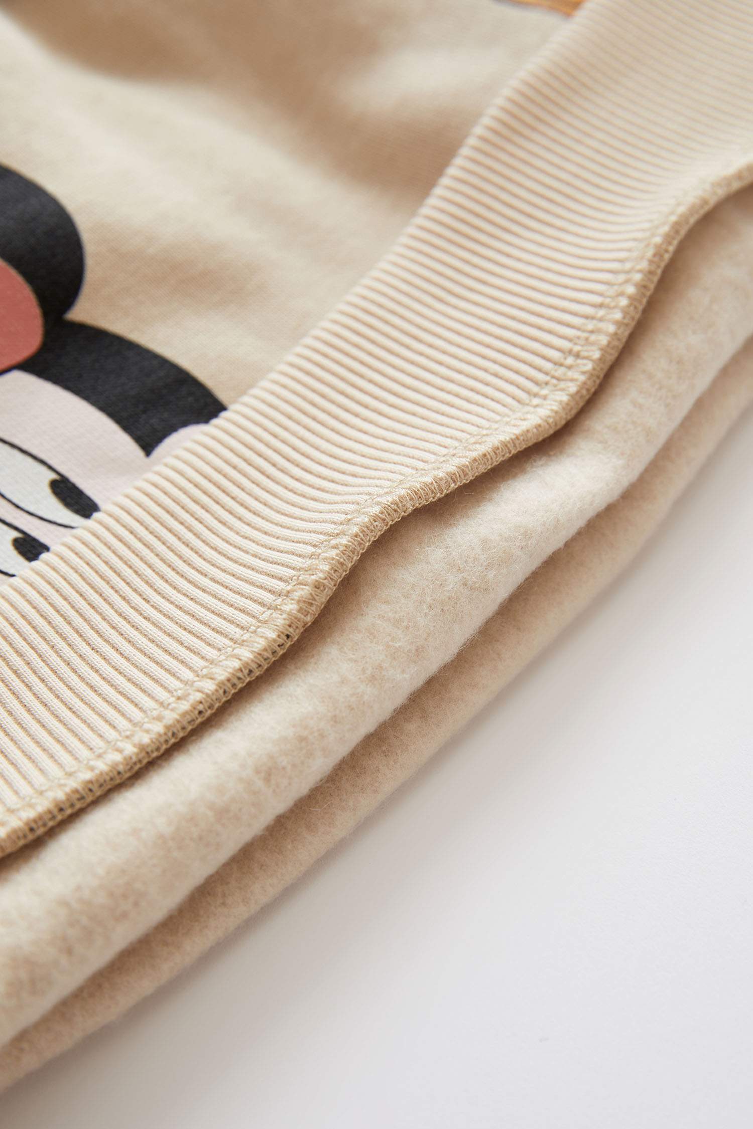 Kız Bebek Mickey & Minnie Lisanslı Regular Fit Bisiklet Yaka İçi Yumuşak Tüylü Sweatshirt