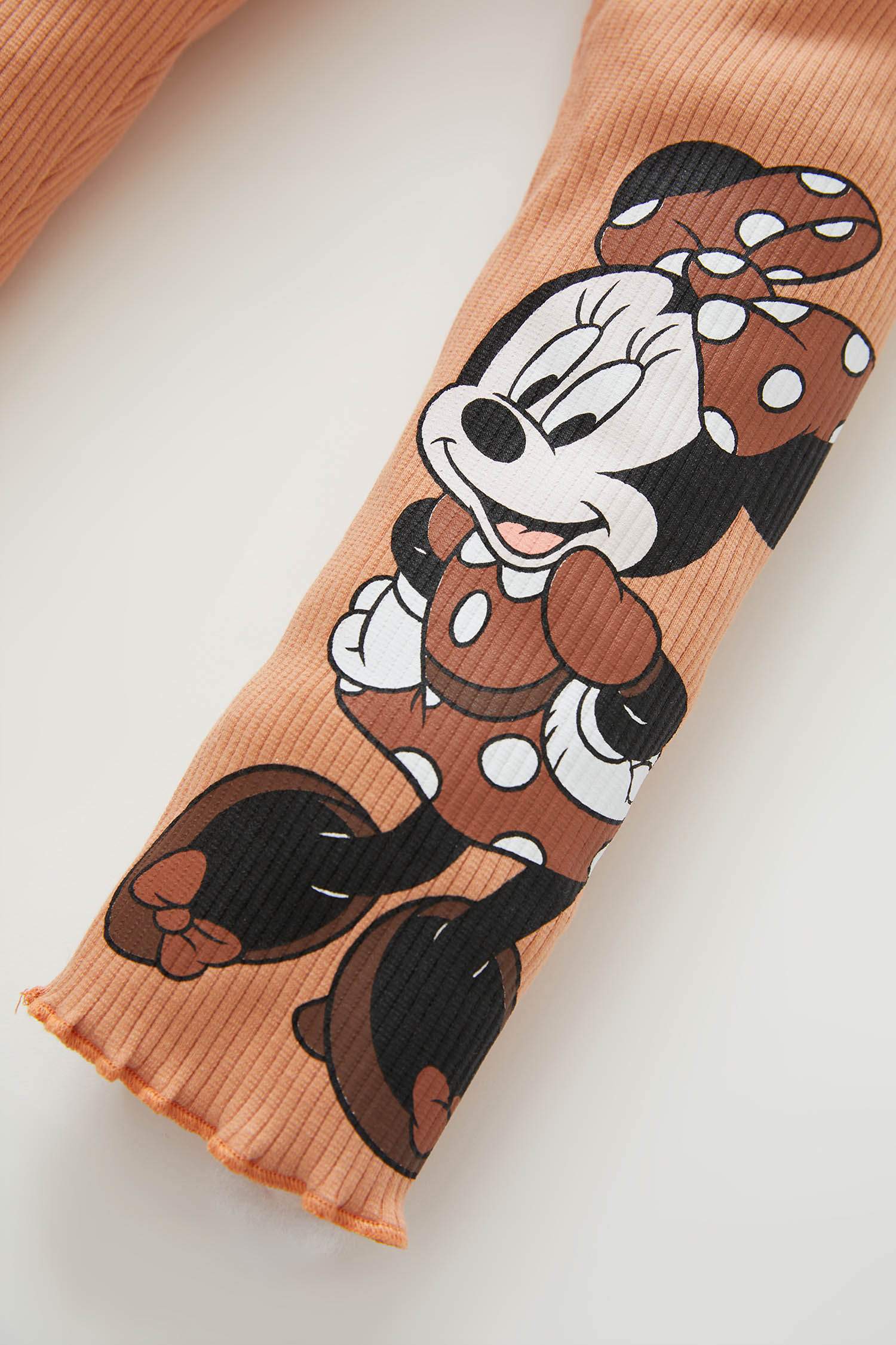 Kız Bebek Mickey & Minnie Lisanslı Regular Fit Esnek FitilliTayt