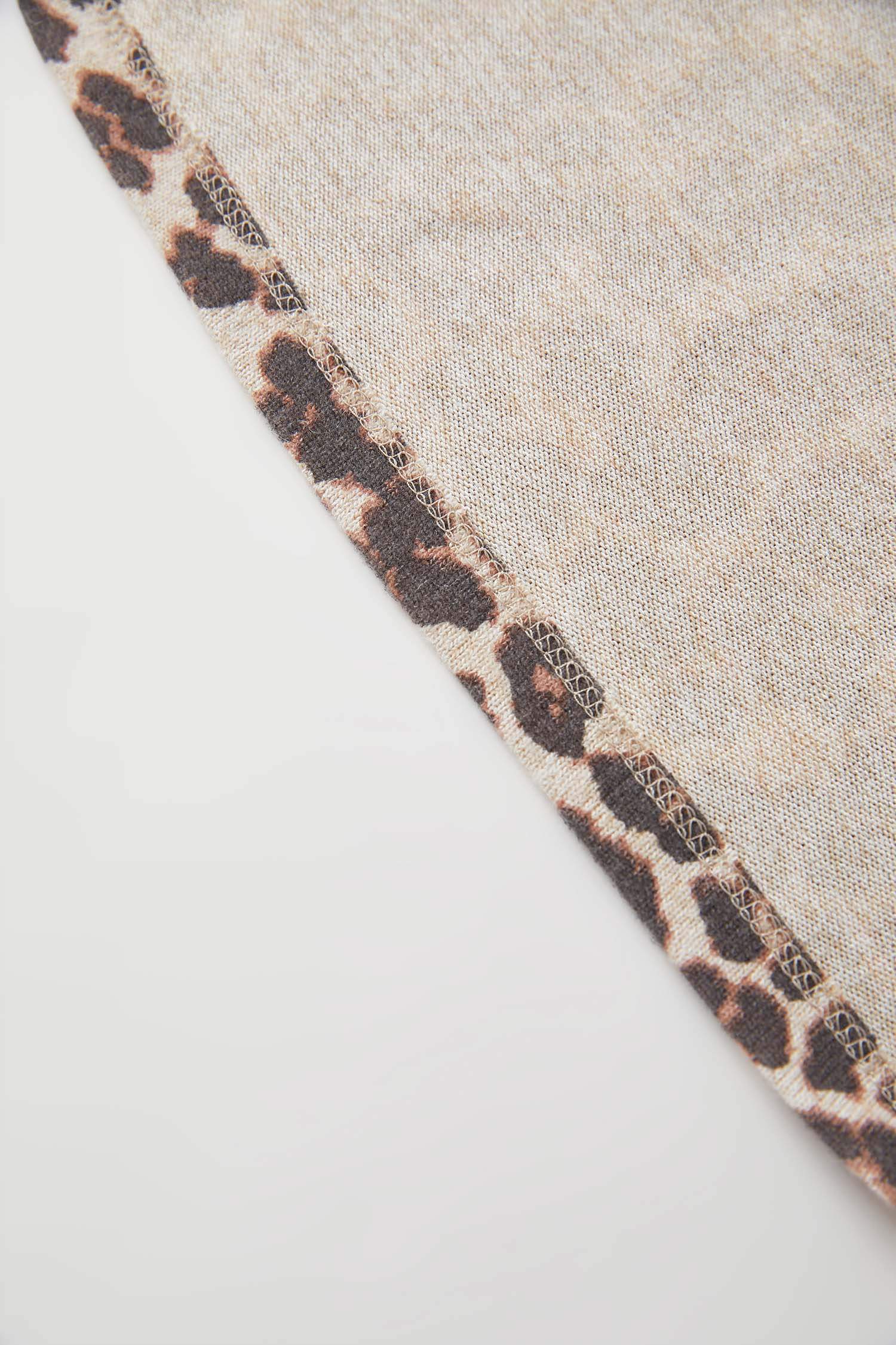 Kız Bebek Regular Fit Leopar Desenli Uzun Kollu Elbise