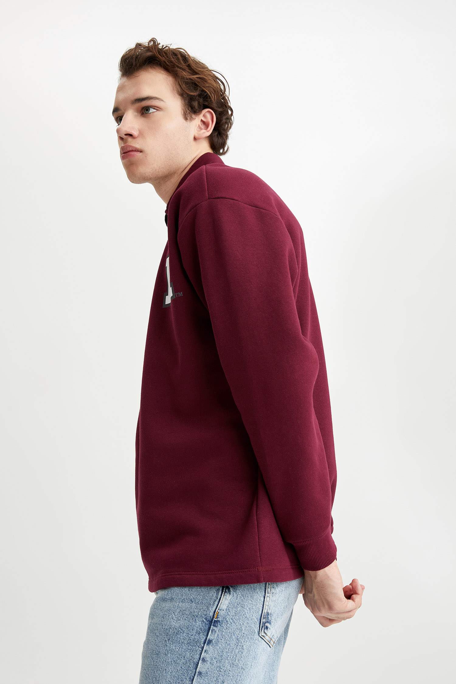 Defacto Coool Harvard University Lisanslı Oversize Fit Polo Yaka İçi Yumuşak Tüylü Sweatshirt. 4 Defacto Coool Harvard University Lisanslı Oversize Fit Polo Yaka İçi Yumuşak Tüylü Sweatshirt. 4